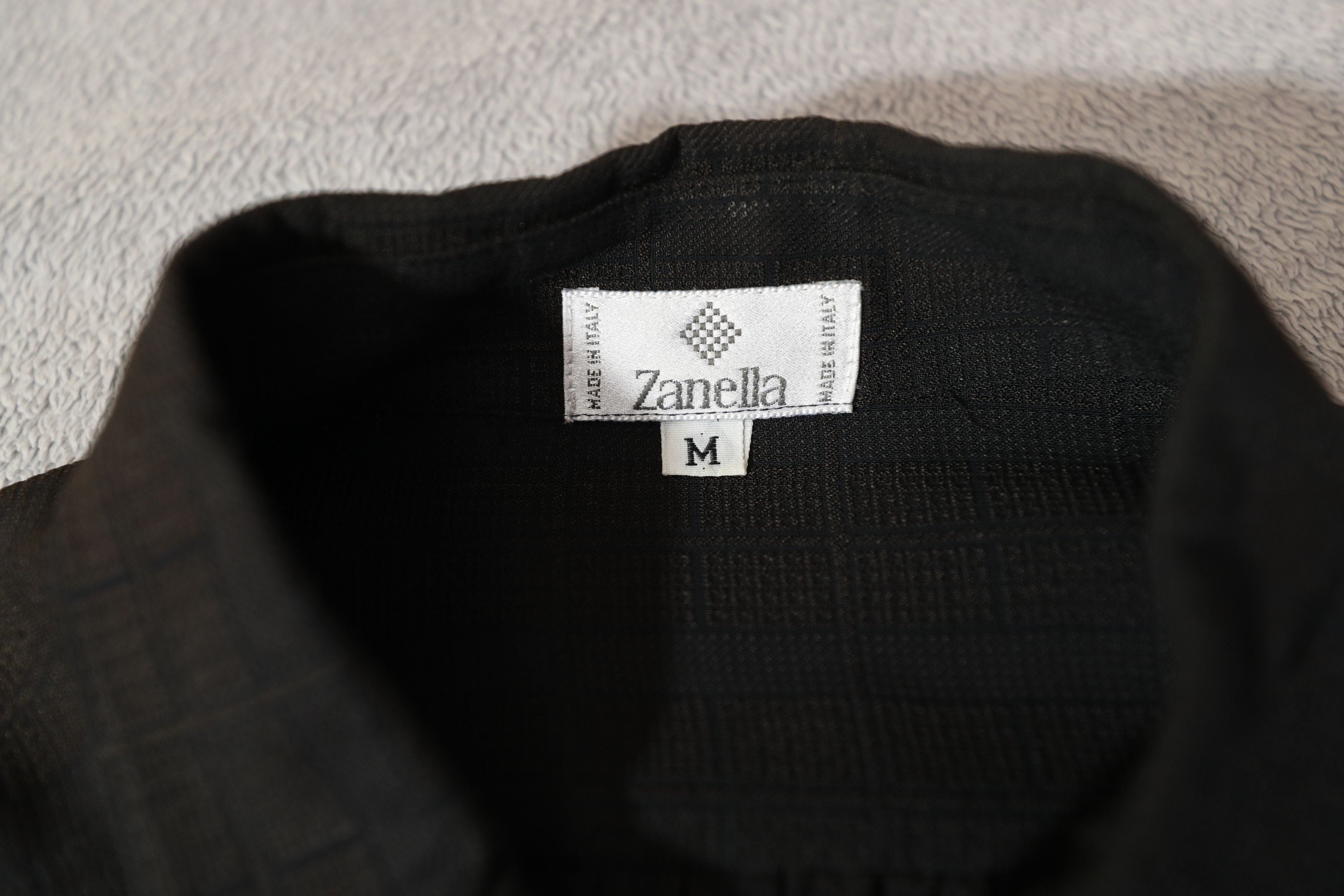 Zanella Zanella Vintage Long Sleeve Black Button Up (M) Size US M / EU 48-50 / 2 - 11 Thumbnail