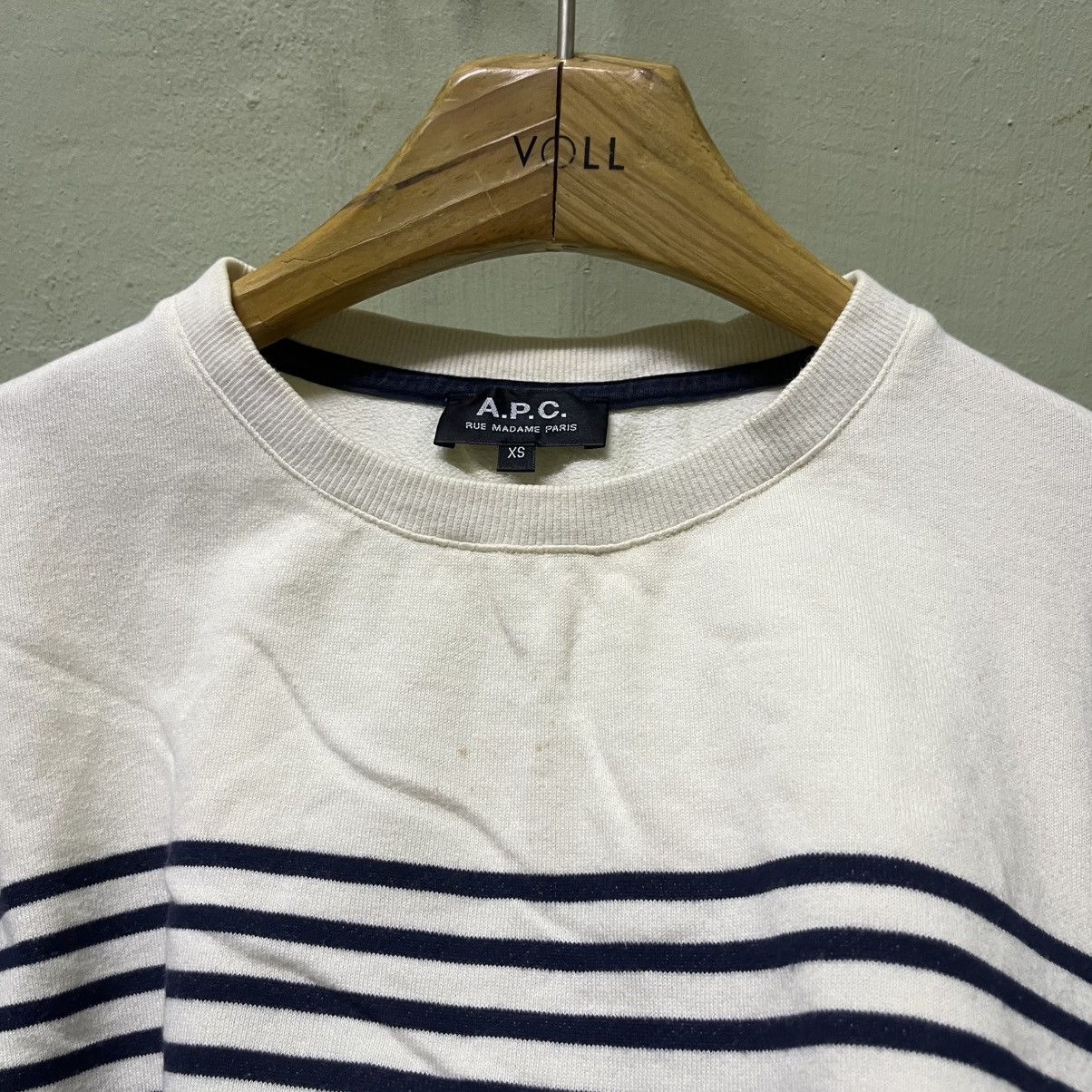 A.P.C. Rare A.P.C Stripe Sweatshirt Size US XS / EU 42 / 0 - 3 Thumbnail