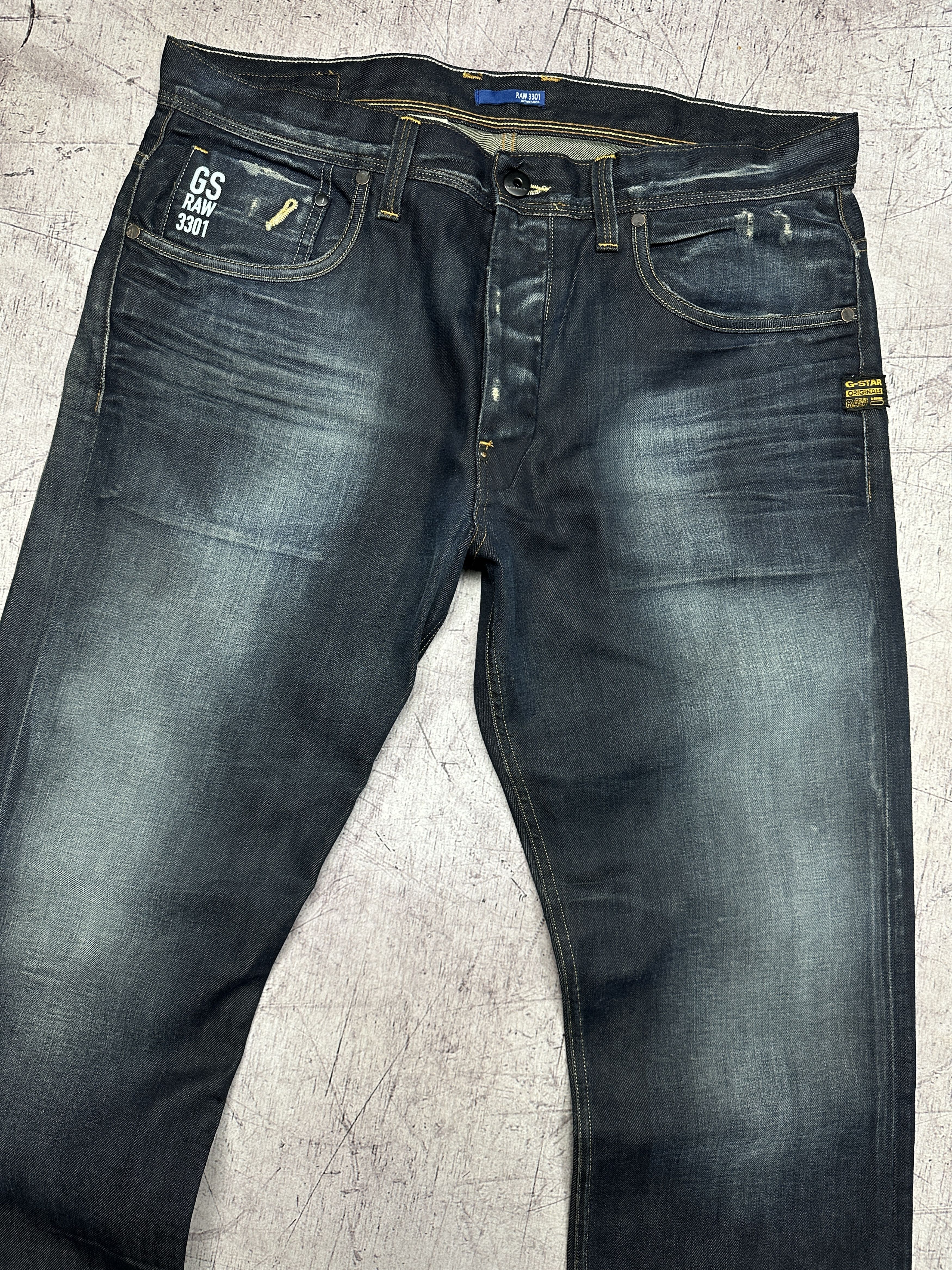 G-Star NEW! G Star Raw Mens Attacc Straight Denim Pants Jeans Size US 36 / EU 52 - 6 Thumbnail