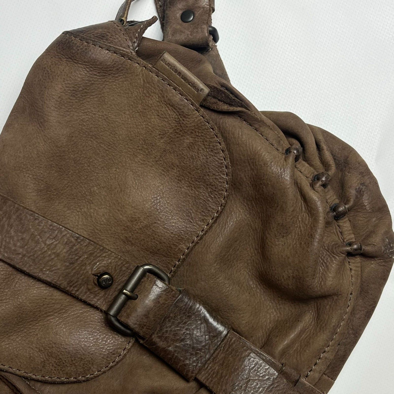 Vintage Aunts & Uncles 100% Heavy Leather Vintage Shoulder Bag Size ONE SIZE - 3 Thumbnail