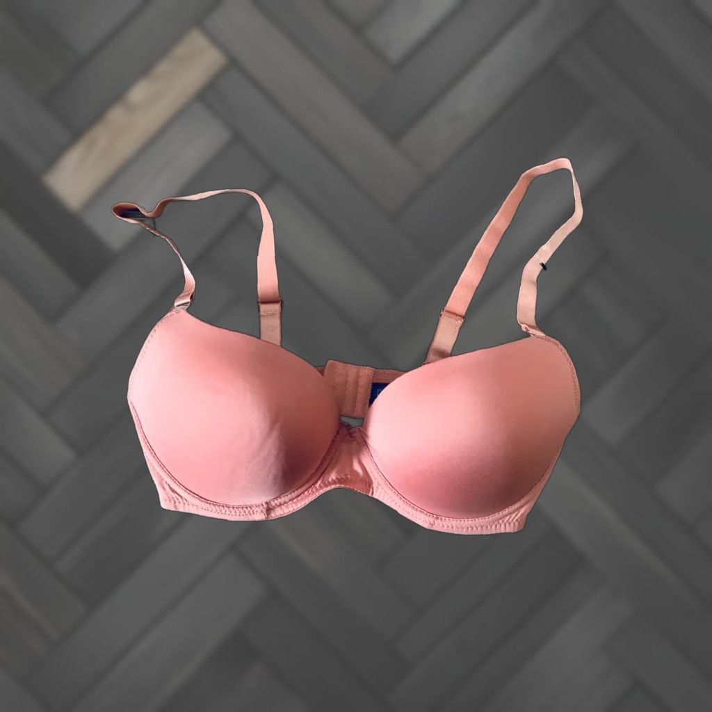 Vintage VINTAGE Rachel Roy Curvy Collection Perfect Coverage Bra 38D Pink Push Up Bra Womens 38D D Cup Girls Mens Size ONE SIZE - 1 Thumbnail