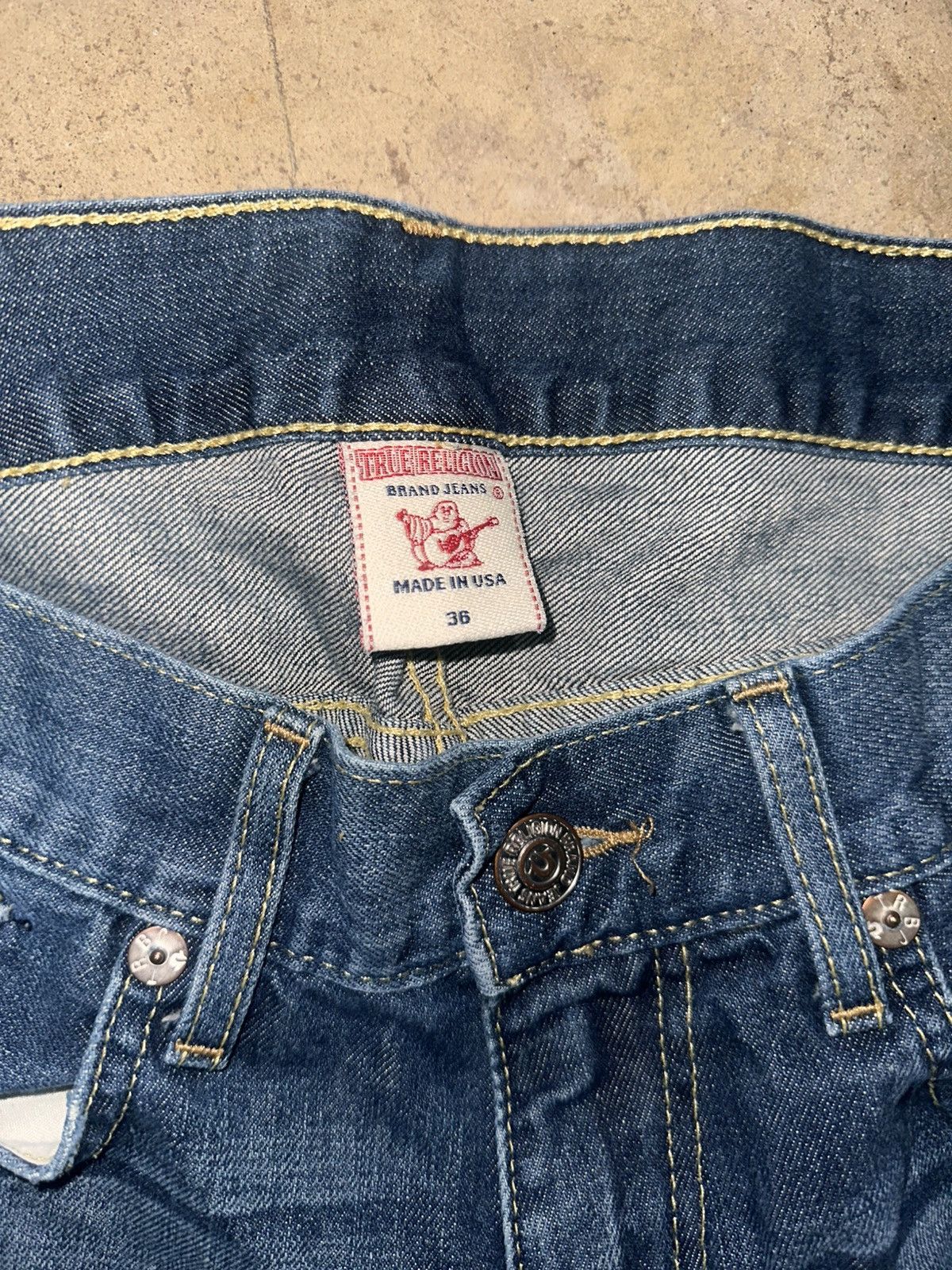 True Religion Vintage Baggy Low Rise Flared True Religion Jeans Size US 36 / EU 52 - 4 Thumbnail