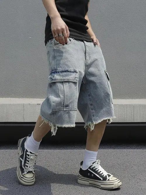 Jean Furuya x Haya Vintage Jorts Cargo Y2k Shorts Jeans Size US 32 / EU 48 - 3 Thumbnail