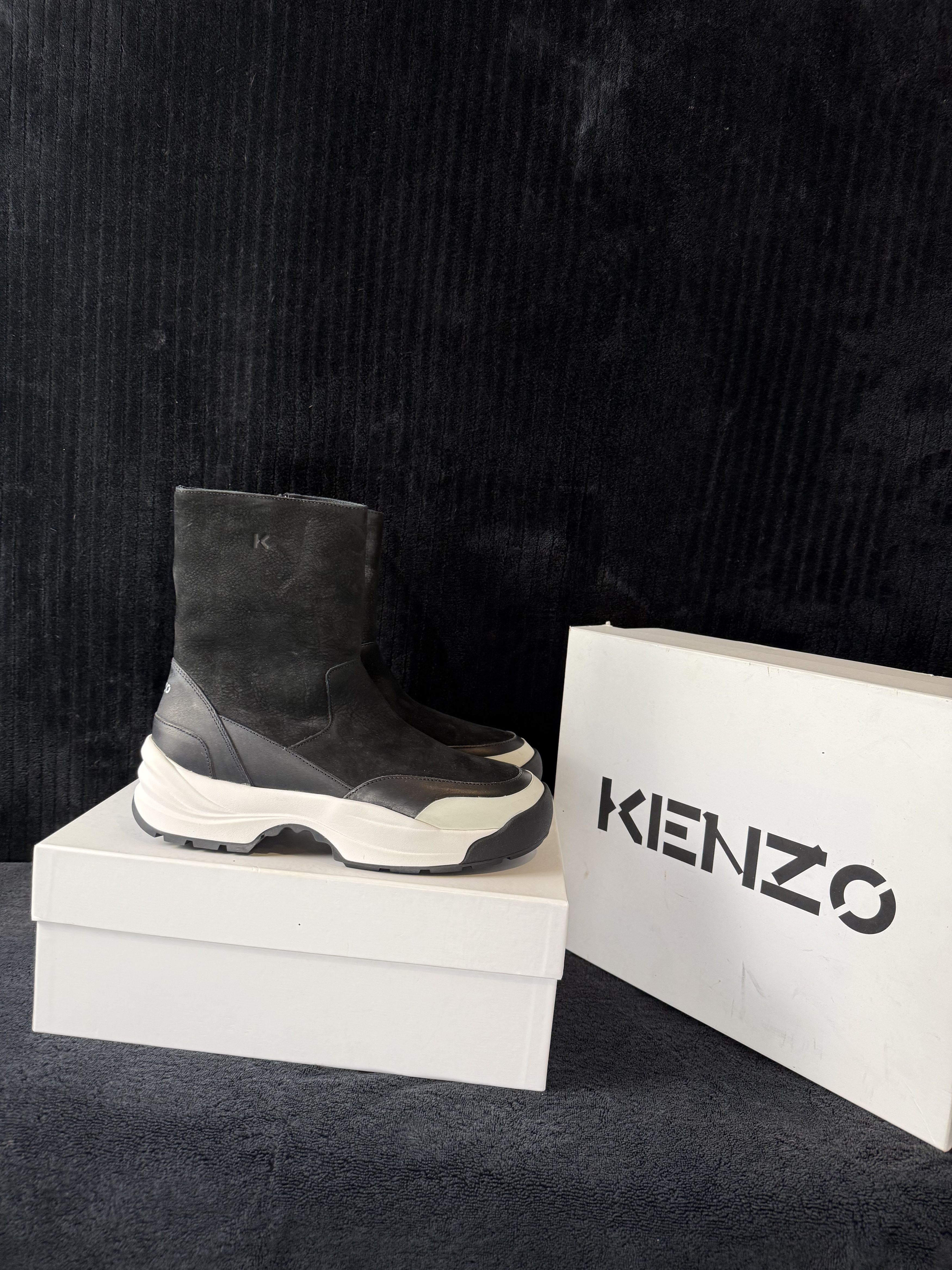 Kenzo Kenzo Men’s K-Skate / K-Lift Suede Chunky Sole Boots Size US 9 / EU 42 - 4 Thumbnail