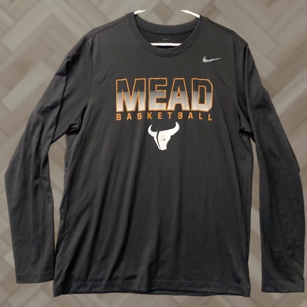 Nike Nike MEAD Basketball Shirt Long Sleeve Large Black Mens /58-45 Size US L / EU 52-54 / 3 - 1 Thumbnail