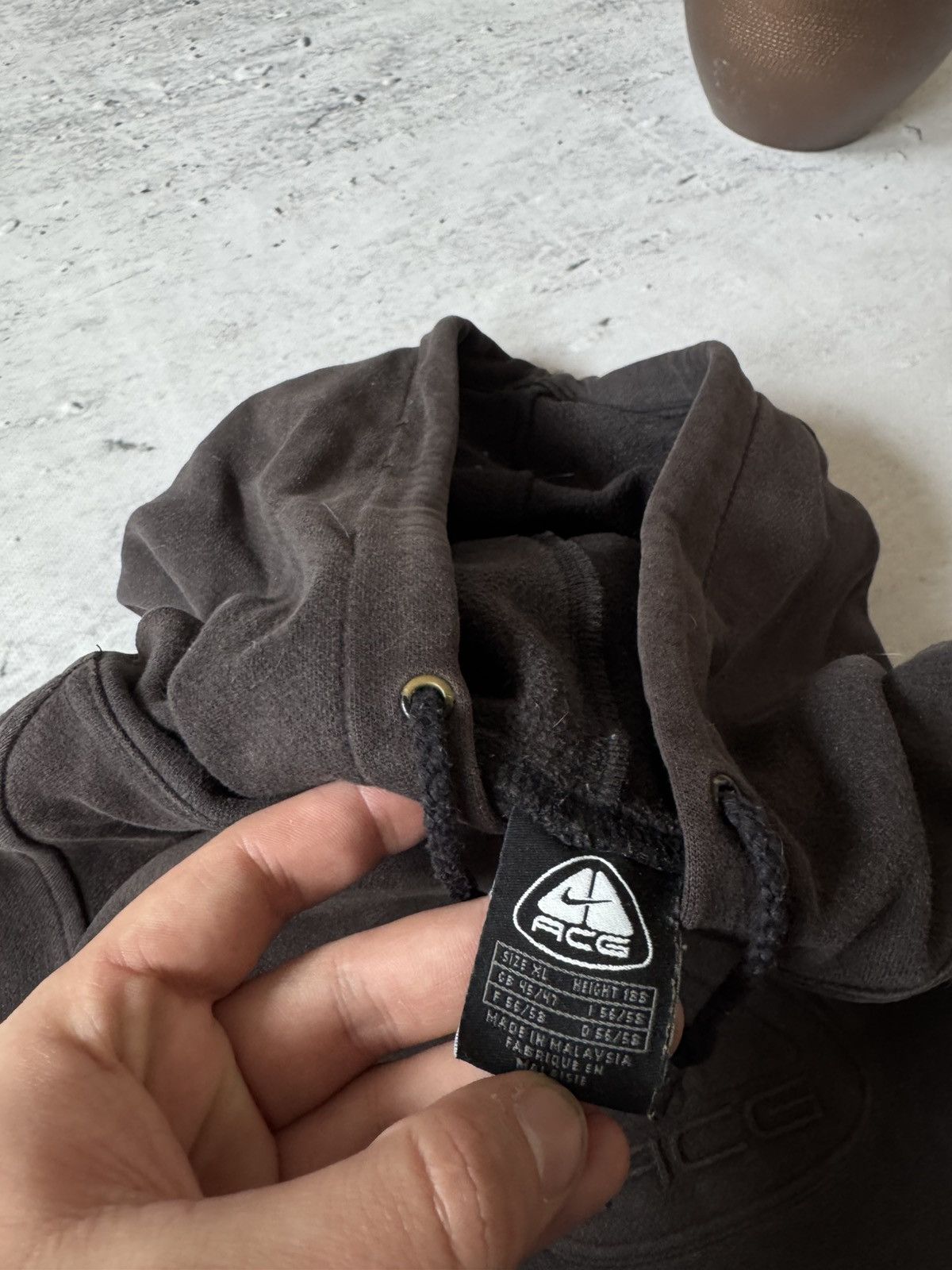 Nike × Nike ACG × Vintage NIKE ACG VINTAGE 00s y2k OVERSIZE BAGGY HOODIE CENTER LOGO Size US XL / EU 56 / 4 - 6 Thumbnail