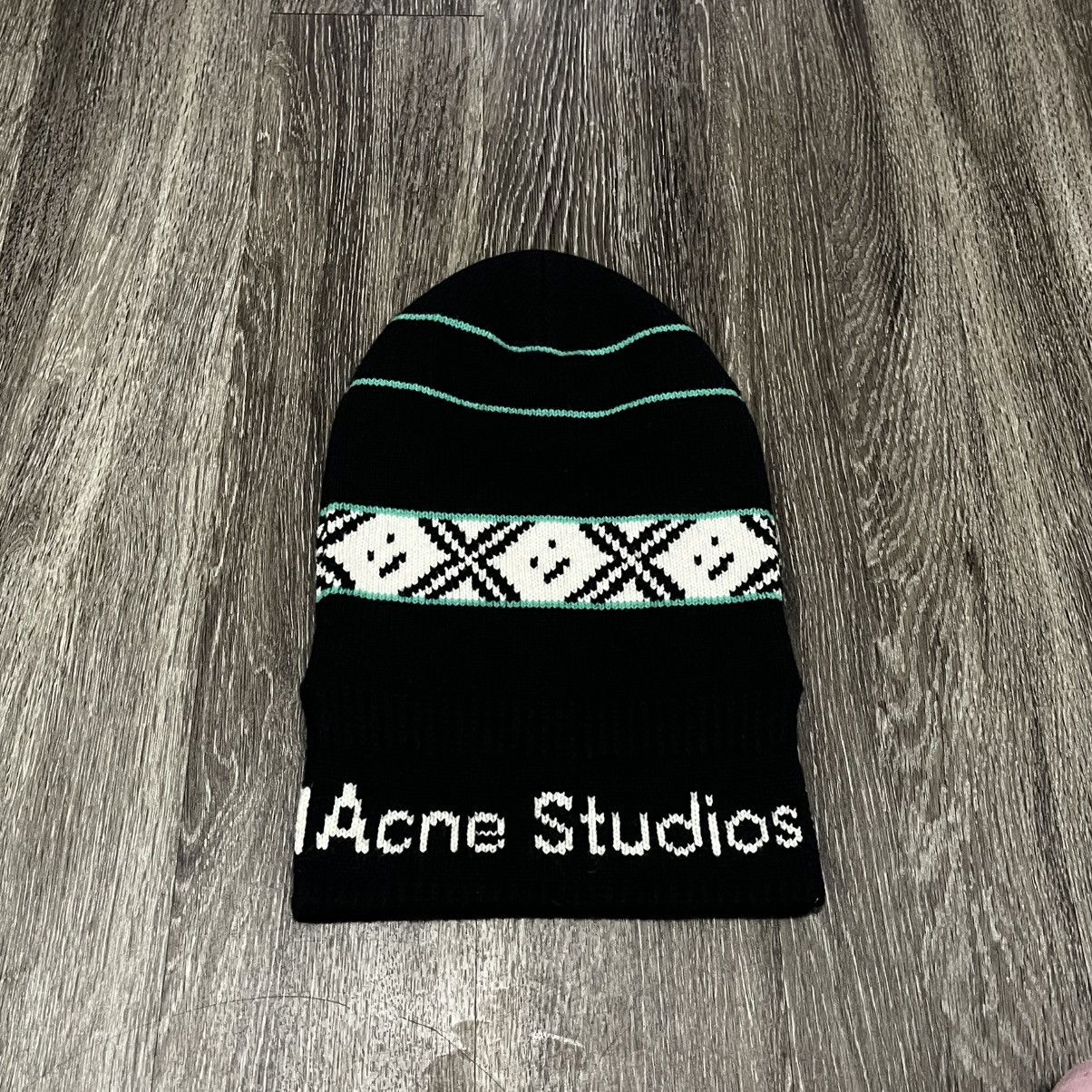 Acne Studios [Avg. Resell: $185] Acne Studios Jacquard Logo Balaclava Size ONE SIZE - 2 Thumbnail