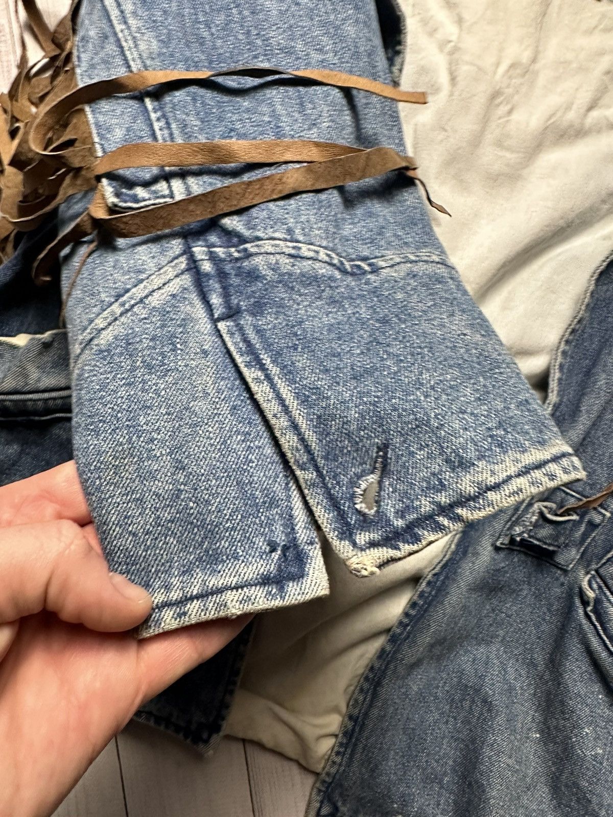 Other Vintage Denim Cowboy jacket size M distressed jeans rare Size US M / EU 48-50 / 2 - 7 Thumbnail
