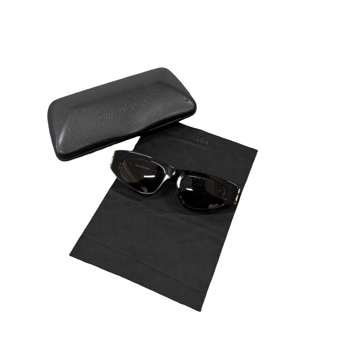 Balenciaga Balenciaga Gold BB Logo Cat-Eye Sunglasses ONE SIZE Size ONE SIZE - 1 Thumbnail