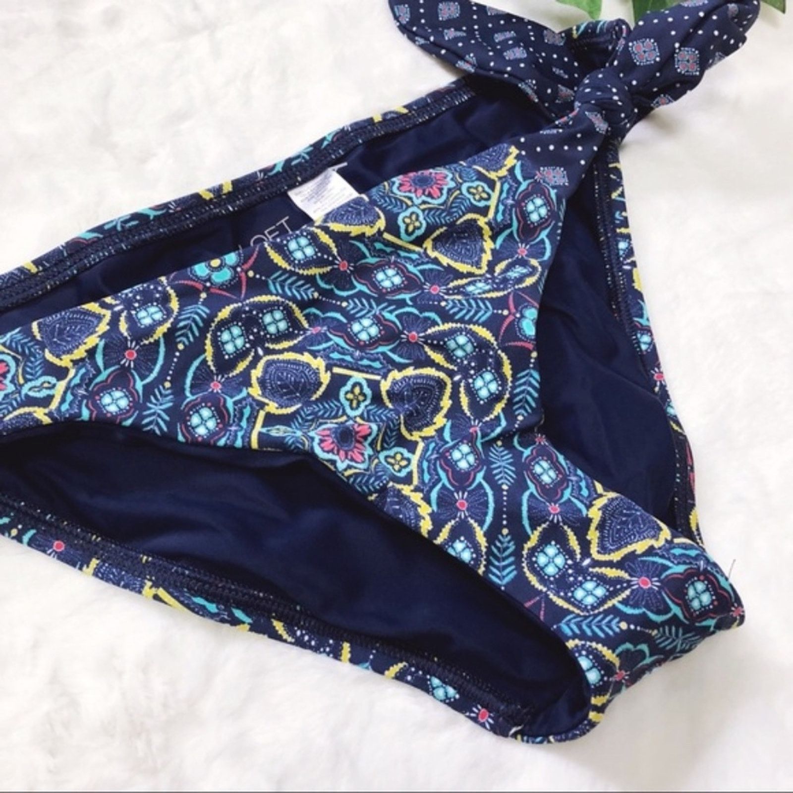 Loft LOFT Blue Beach Side Tie Hipster Bikini Bottom Size US 28 / EU 44 - 6 Thumbnail