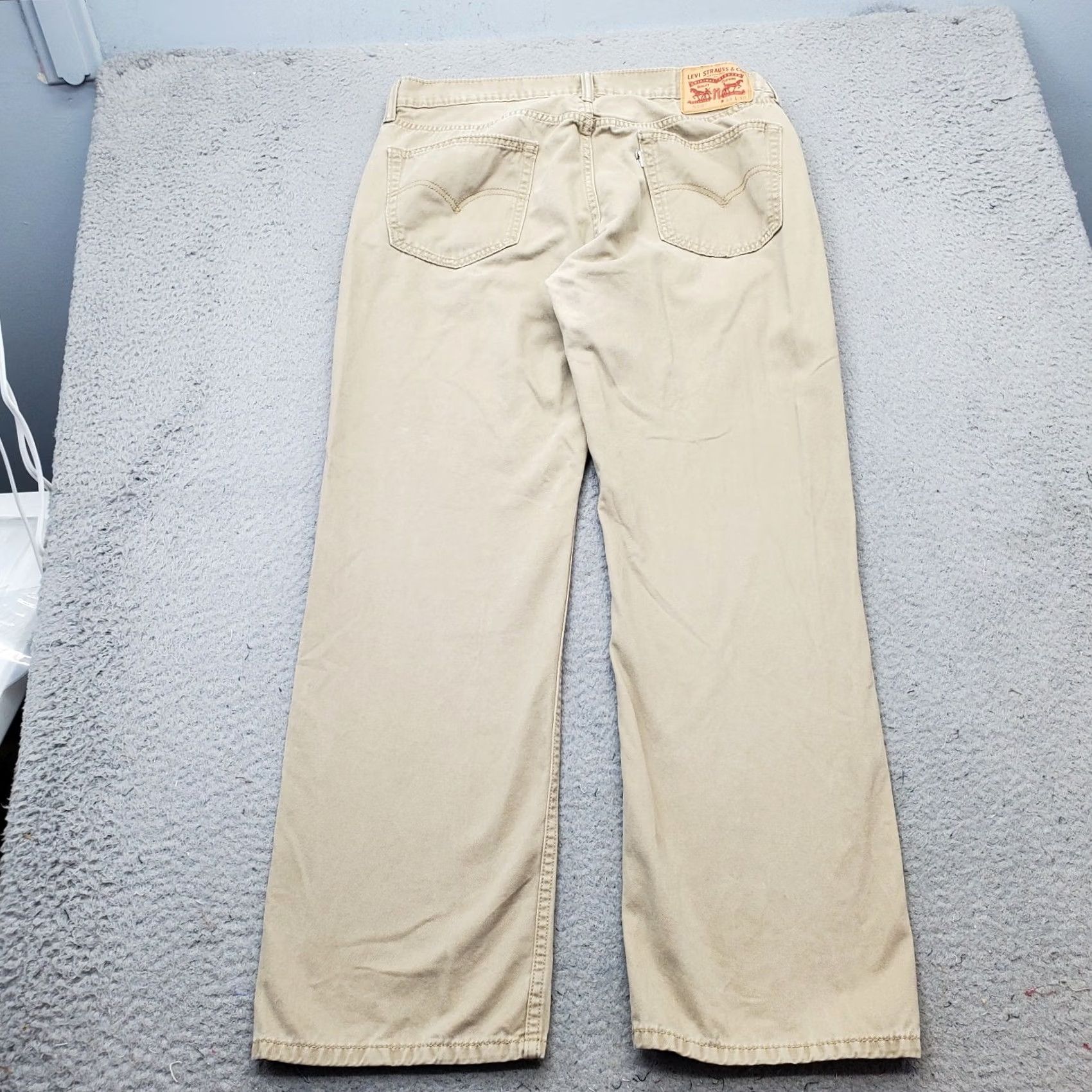 Levi's Levi's 559 Jeans Mens 34x30 Tan Denim 5-Pocket Straight Leg Streetwear Casual Long Jeans Mens Size 34 Tan Size US 34 / EU 50 - 2 Thumbnail