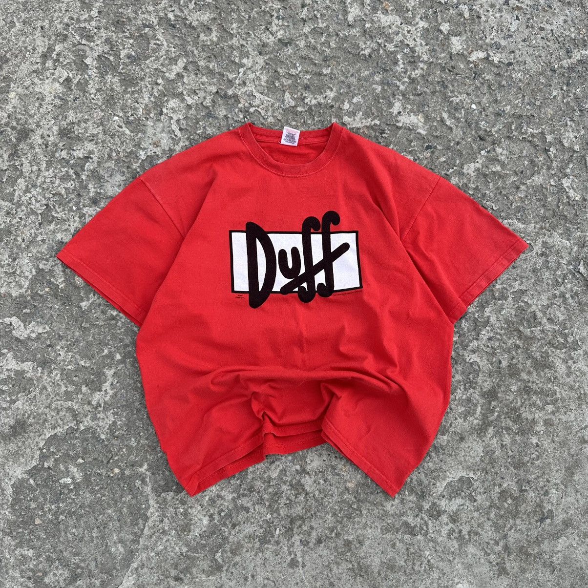 Fox Racing × Japanese Brand × The Simpsons VTG Japanese Style Adult Duff Beer The Simpsons 2009 Tee Size US XL / EU 56 / 4 - 1 Thumbnail