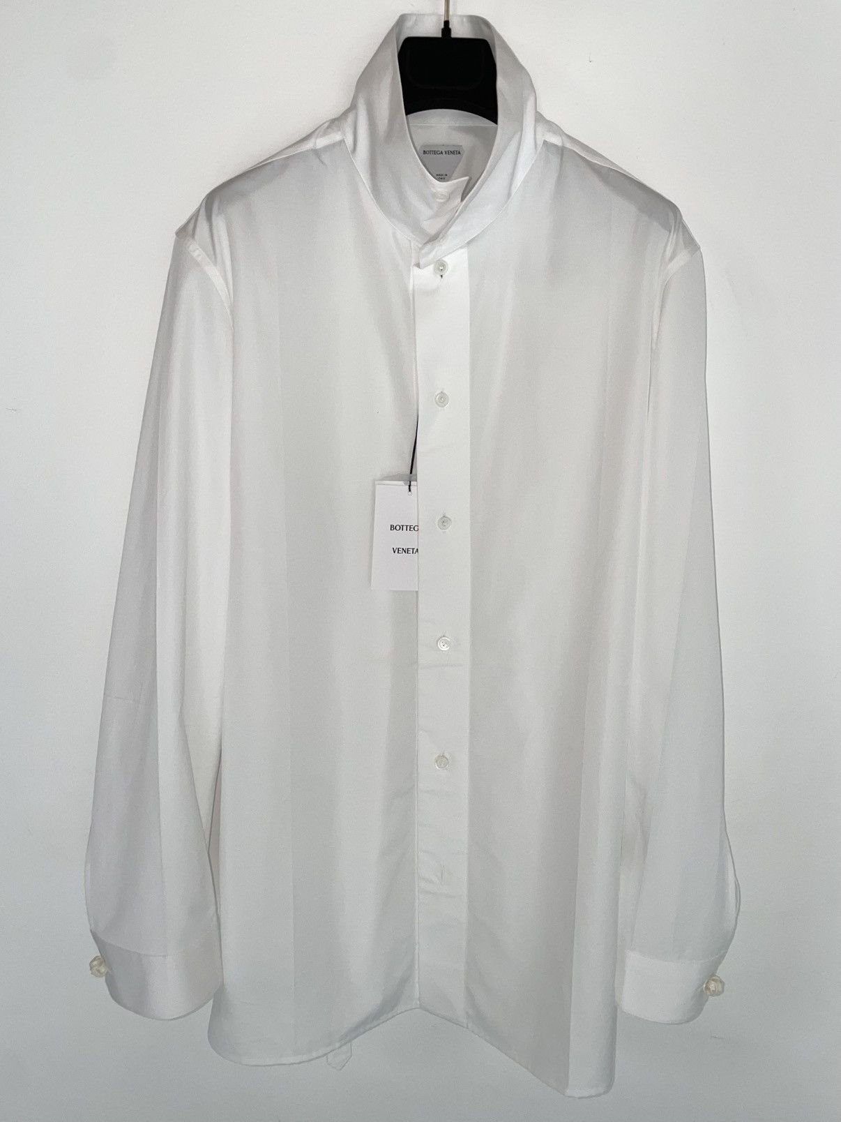 Bottega Veneta RUNWAY SS26 Bottega Veneta High Neck Poplin Shirt Size US S / EU 44-46 / 1 - 9 Thumbnail