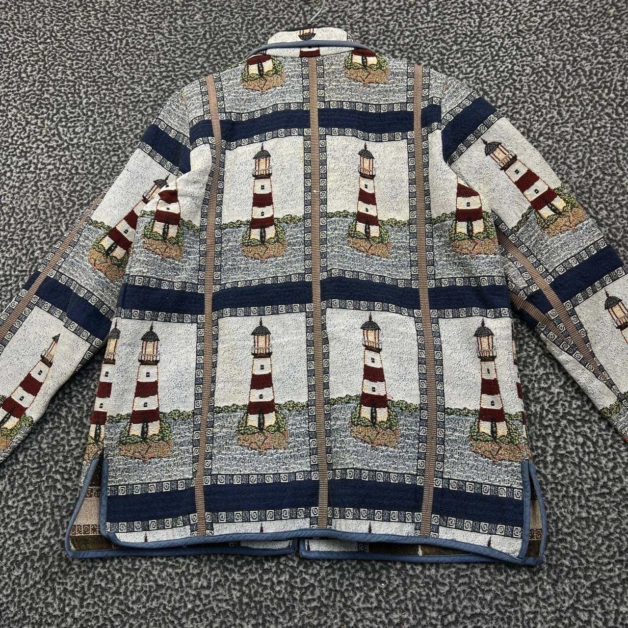 Blair Vintage Blair Jacket Women Nautical Lighthouse Button Up L Size L / US 10 / IT 46 - 2 Thumbnail