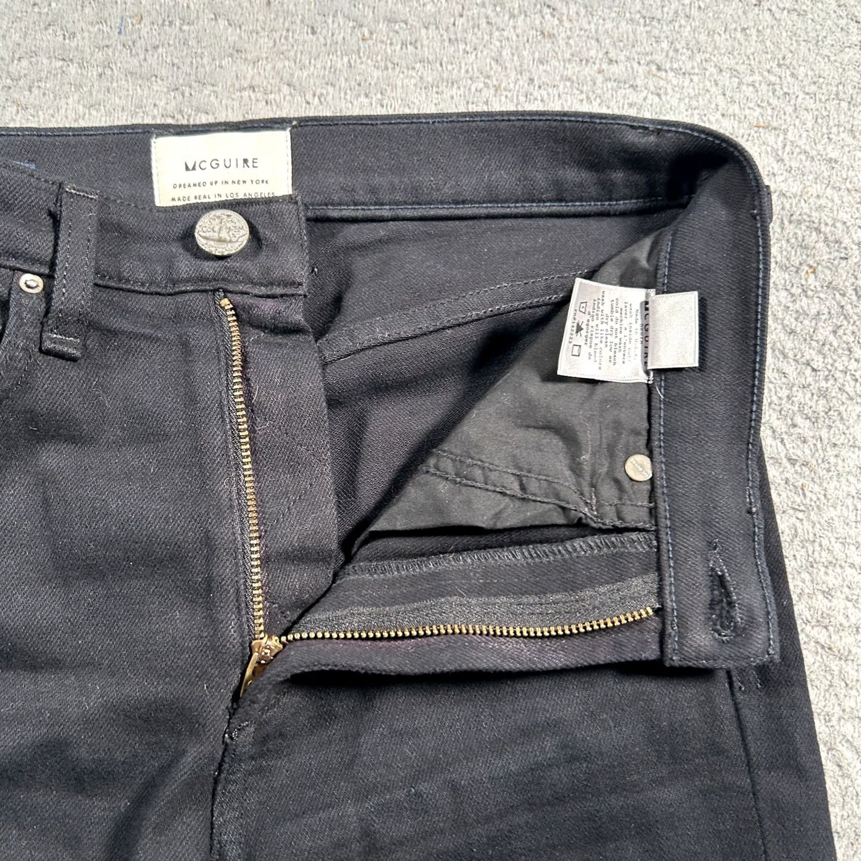 Vintage McGuire Jeans Womens 26x24 Black Cha Cha Fringe Cropped Mid Rise Jeans User: No Size 26" / US 2 / IT 38 - 4 Thumbnail
