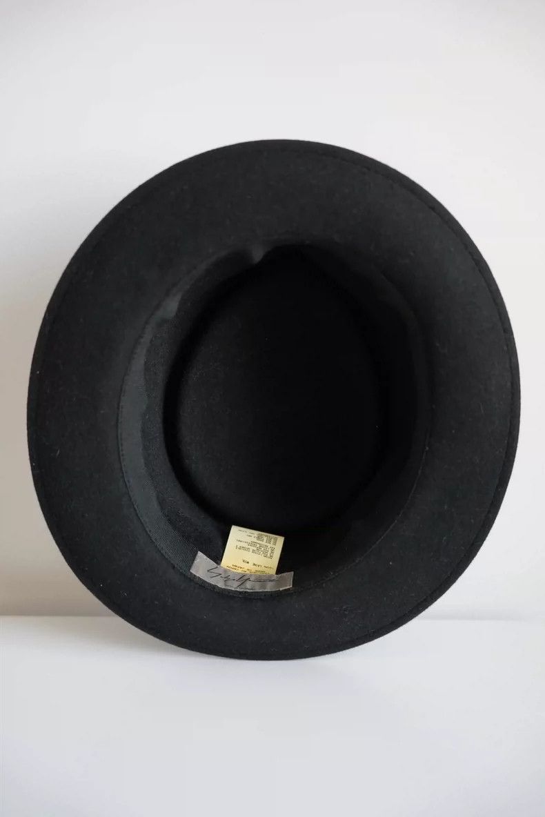 Yohji Yamamoto Yohji Yamamoto Yohji Yamamoto Black Wool Decorative Hat Size ONE SIZE - 4 Thumbnail