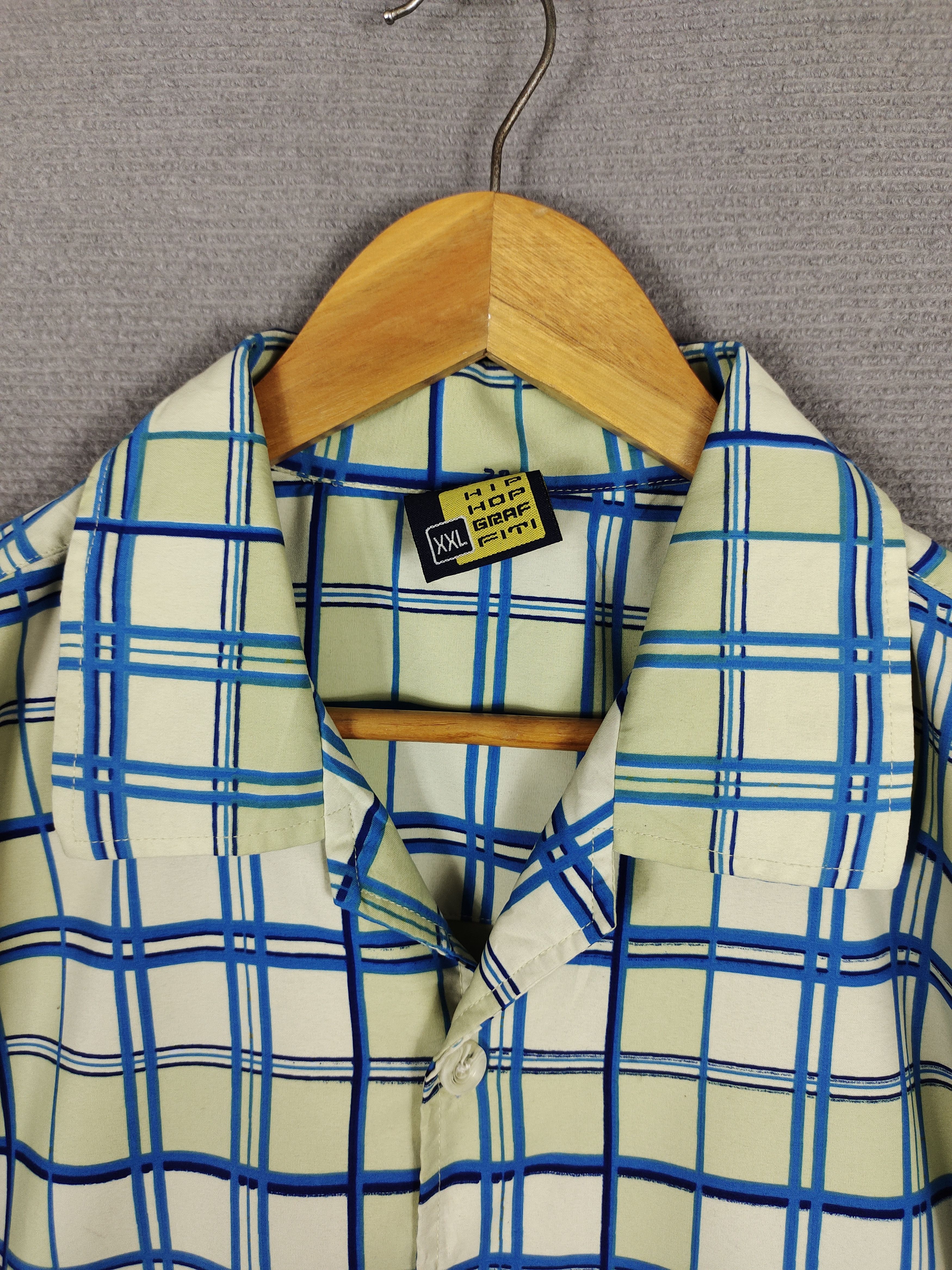 Vintage Vintage Y2k Hip Hop Graviti Baggy Checkered Shirt Jnco Size US XXL / EU 58 / 5 - 6 Thumbnail