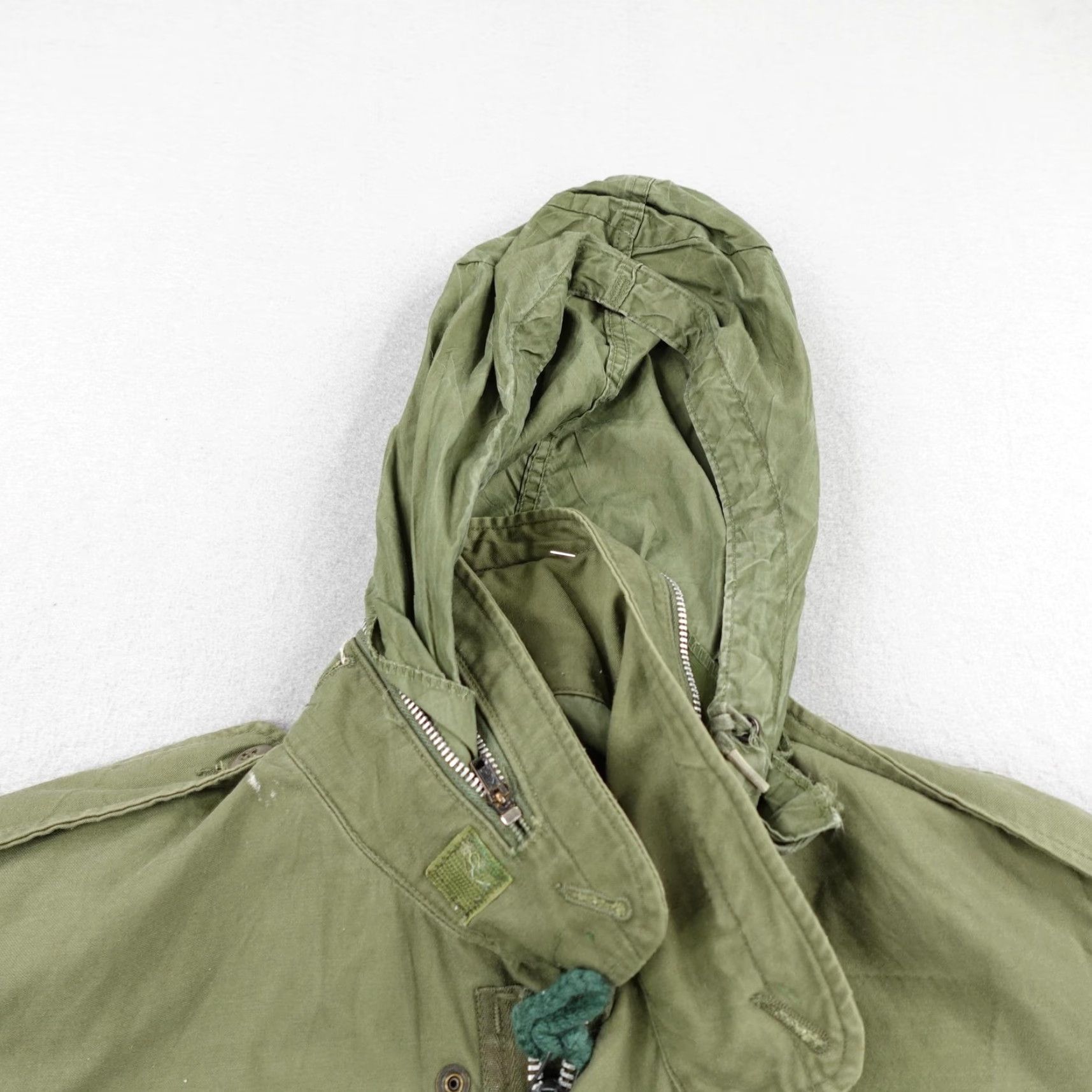 Vintage VINTAGE US Army Jacket Mens Medium M65 Field Coat Green Vietnam War 70s USGI Size US M / EU 48-50 / 2 - 2 Thumbnail