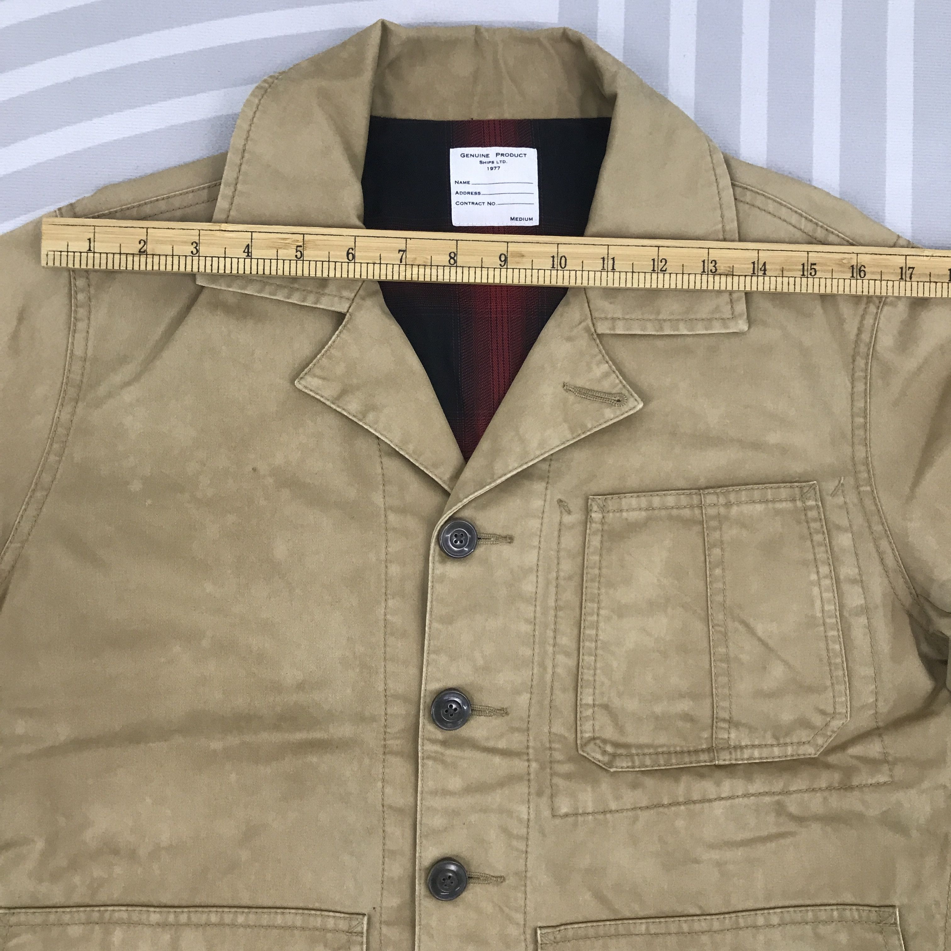 Japanese Brand × SHIPS × Vintage Vintage ships Japan style design Brown Button jacket Size US L / EU 52-54 / 3 - 5 Thumbnail