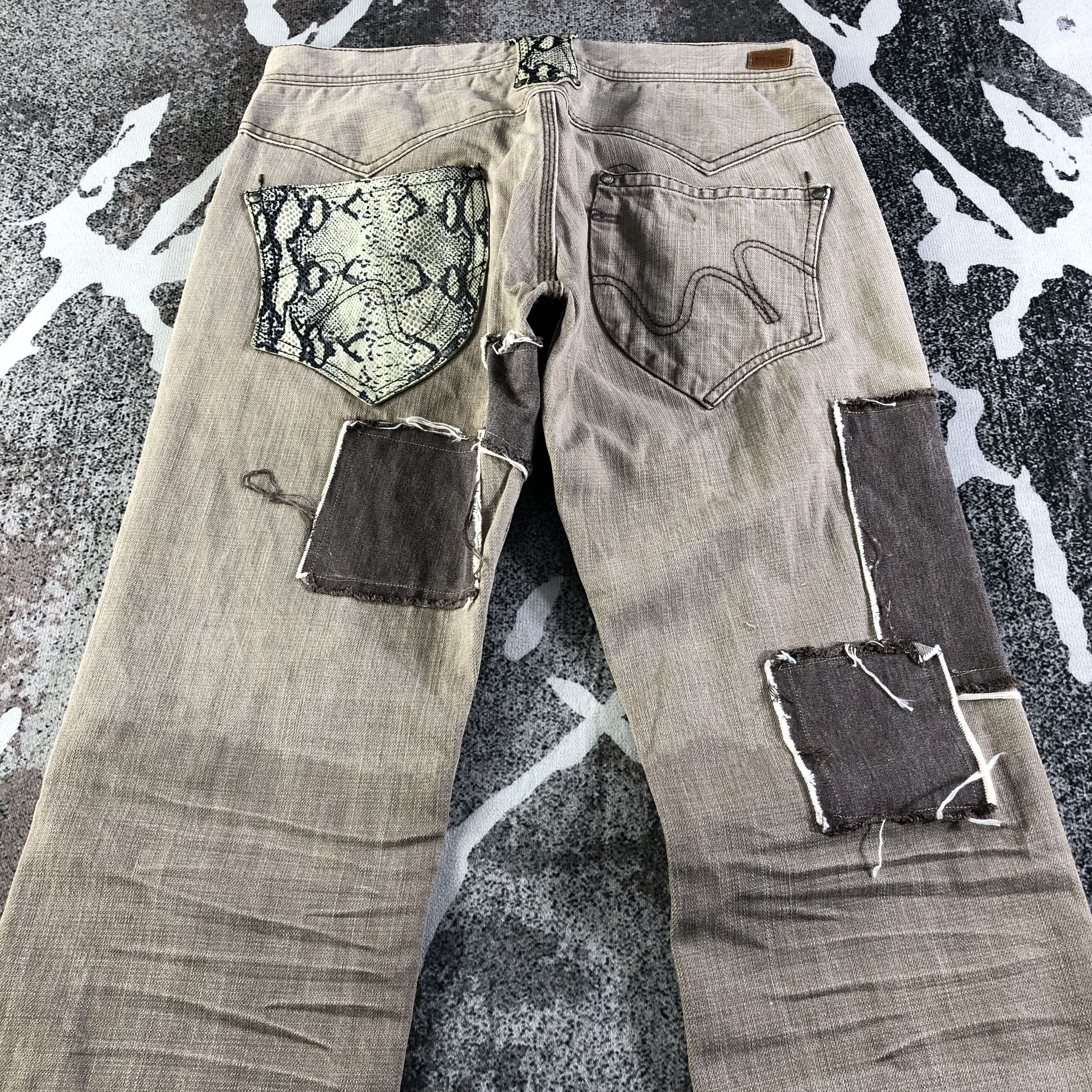 Nicole Club Nicole Club Patchwork Snake Skin Jeans Rework Denim Size US 30 / EU 46 - 4 Thumbnail