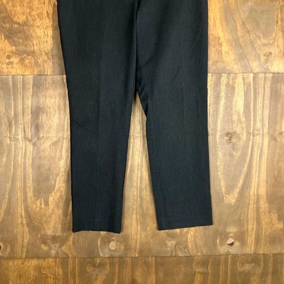 Ann Taylor Ann Taylor Factory Pants Womens Black Mid Rise Tapered Leg Stretch 10P Size 24" / US 00 / IT 34 - 3 Thumbnail