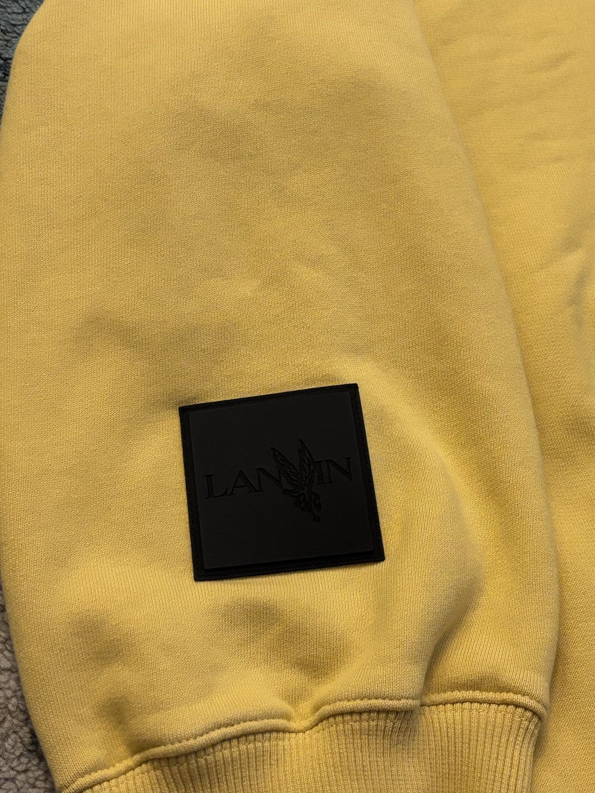 Lanvin Lanvin Embroidered Yellow Hoodie Size Large Flawless Size US L / EU 52-54 / 3 - 4 Thumbnail
