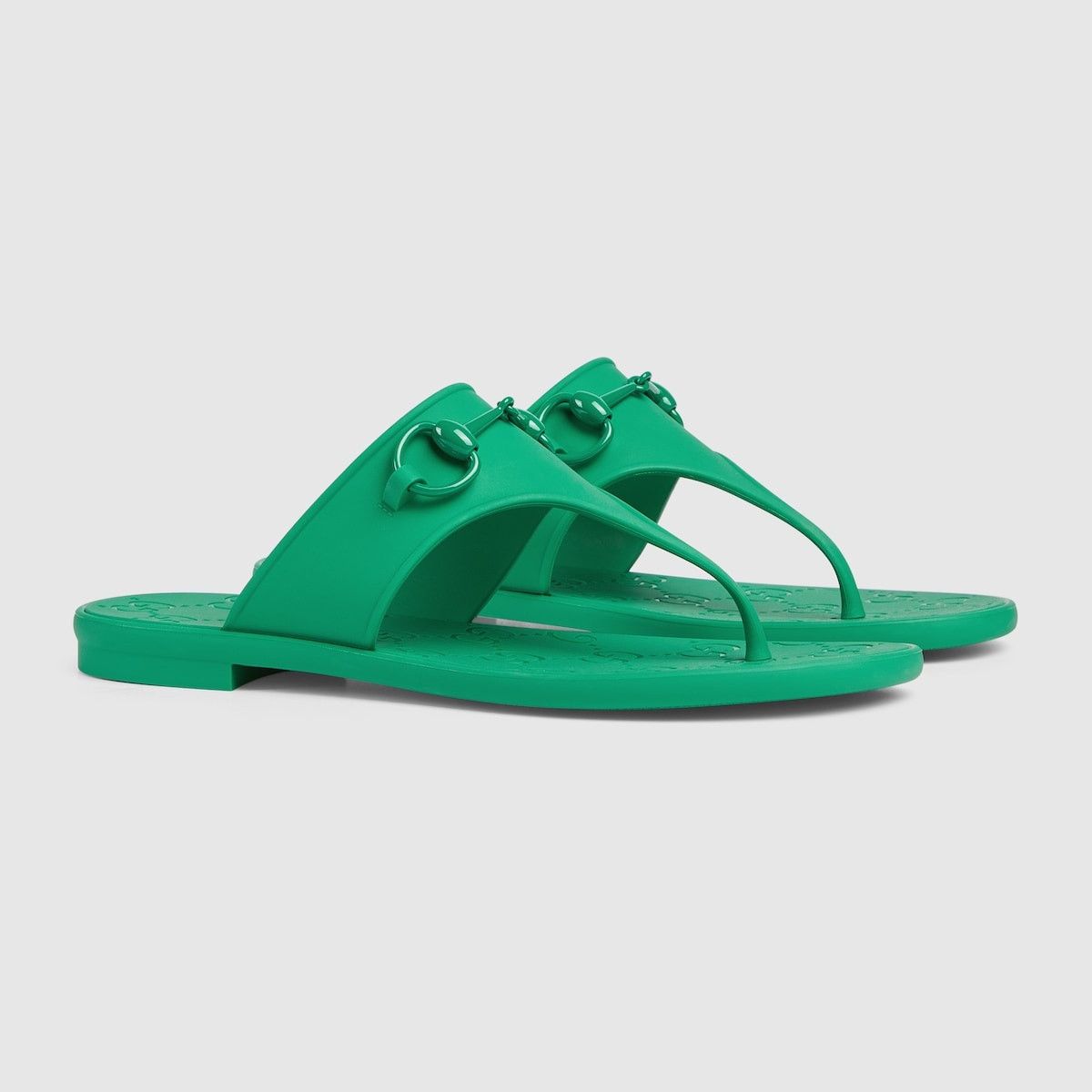 Gucci oc11z1025 Thong Sandals With Horsebit in Green Size US 6 / IT 36 - 2 Thumbnail