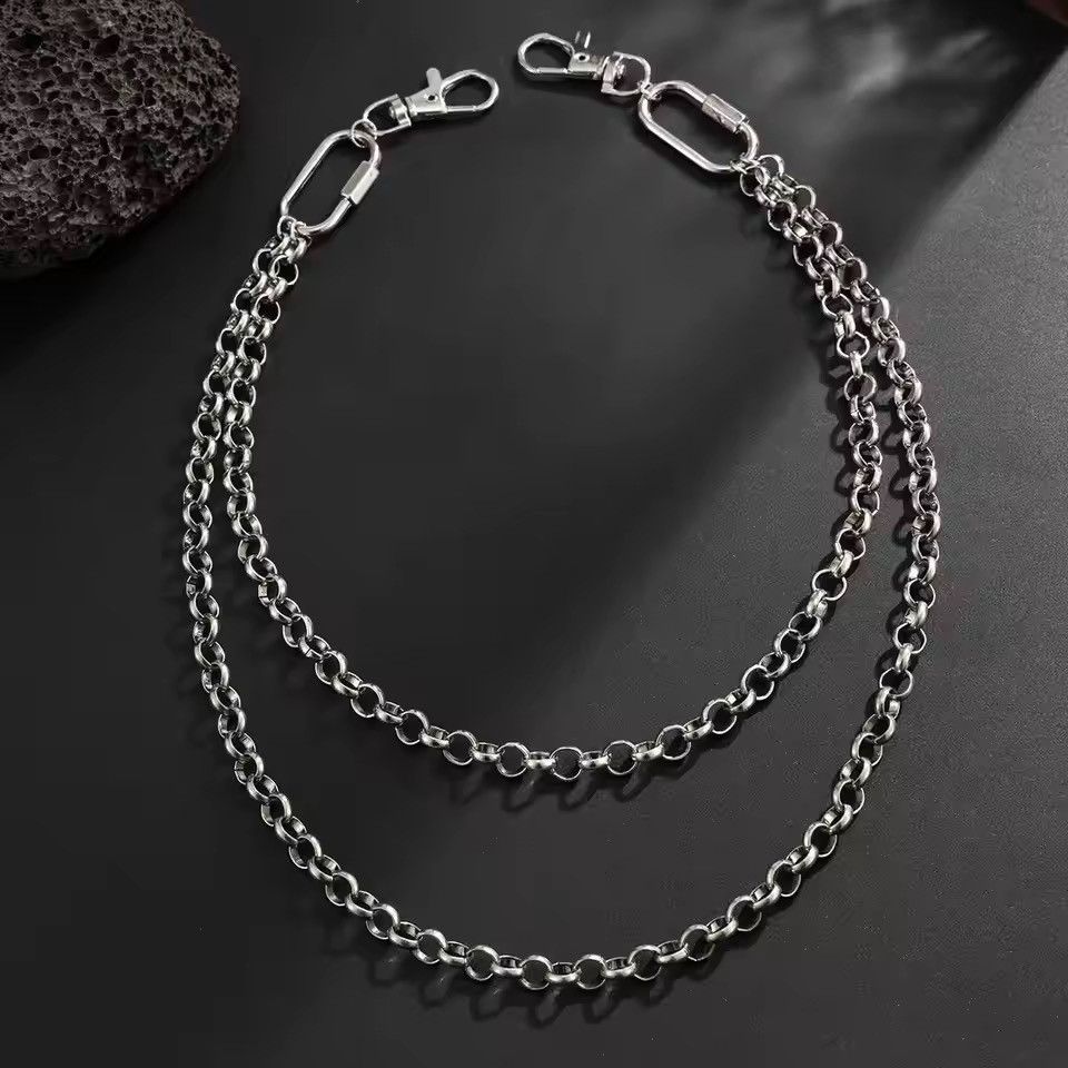 Jewelry Multilayer Biker Chain Wallet Chain Size ONE SIZE - 5 Thumbnail
