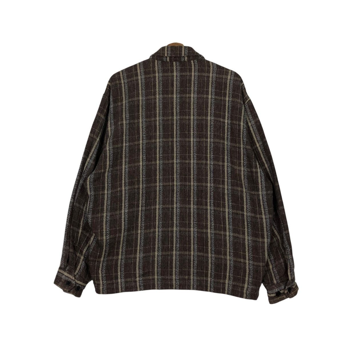 Japanese Brand 🔥VINTAGE CHORE JACKET WOOL ZIPPER VERRINE TARTAN DESIGN Size US L / EU 52-54 / 3 - 10 Thumbnail