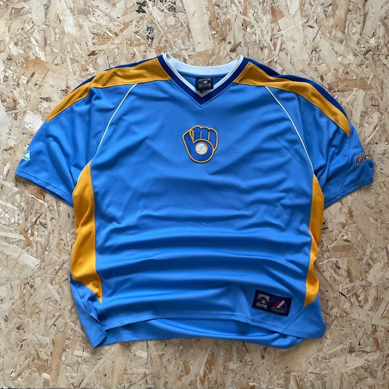 Vintage Vintage 90s/00s Milwaukee Brewers Size US XL / EU 56 / 4 - 1 Thumbnail