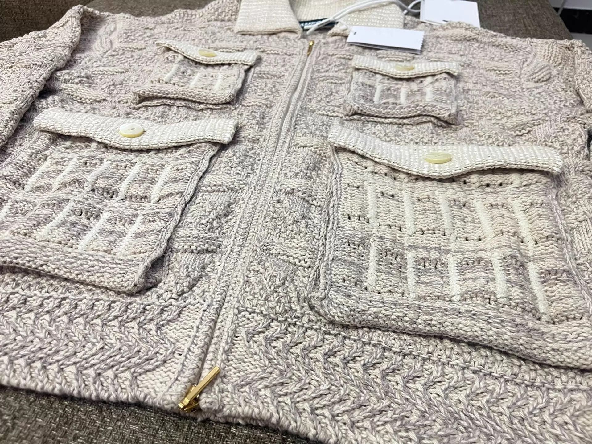 Peruvian Equestrian Hand-Knit Sweater In Beige/, Men's (Size M) — image 3 of 6