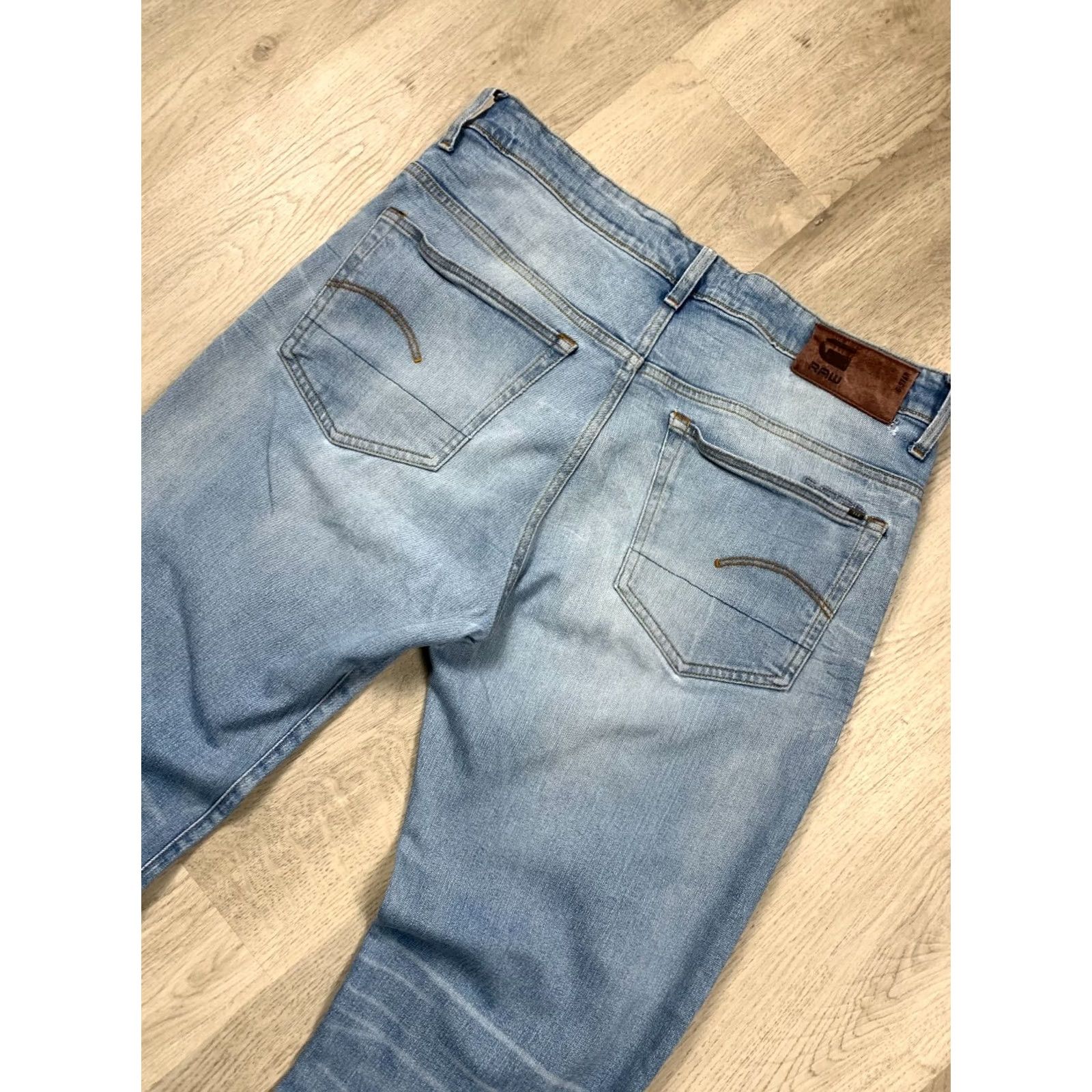 G-Star G Star Raw Vintage Jeans Denim Pants Mens Size 32 Blue 34 Inseam 86 cm 33 Waist Tapered Regular Fit 80s 90s Vintage Mens Jeans Size US 33 - 2 Thumbnail