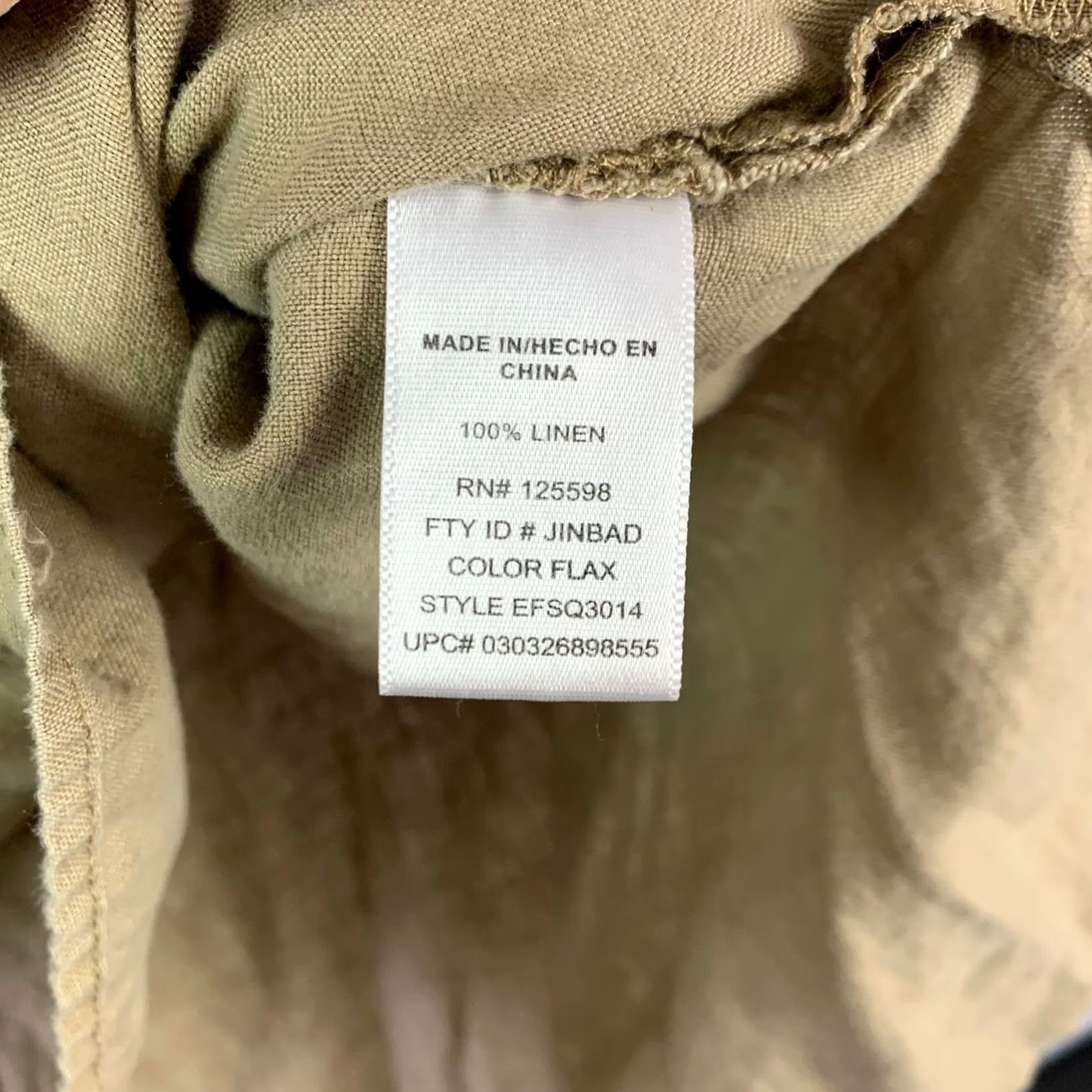 FLAX VINTAGE Company Ellen Tracy Shirt Linen Tunic Top Women's M Flax 3/4 Sleeve Size M / US 6-8 / IT 42-44 - 5 Thumbnail