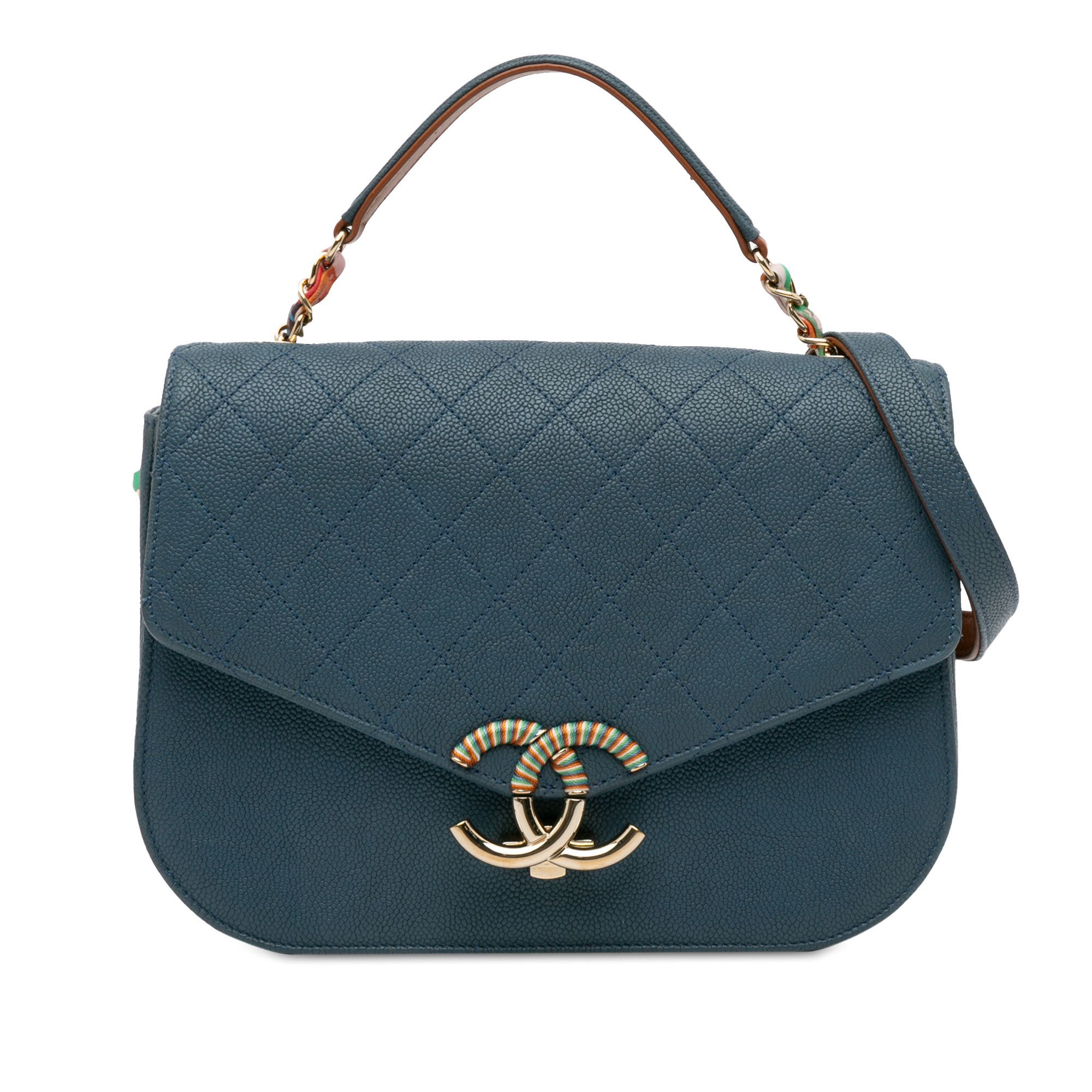 Chanel Chanel Medium Caviar Paris Cuba Thread Around Flap Size ONE SIZE - 1 Thumbnail