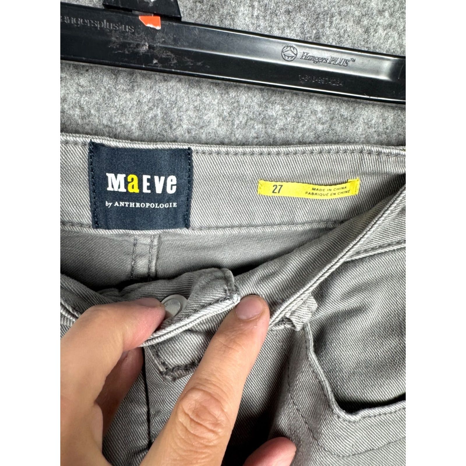 Anthropologie Anthropologie Jeans Womens 27 Gray Maeve Size Wide Leg High Rise Boho Relaxed Marine Size 27" / US 4 / IT 40 - 3 Thumbnail
