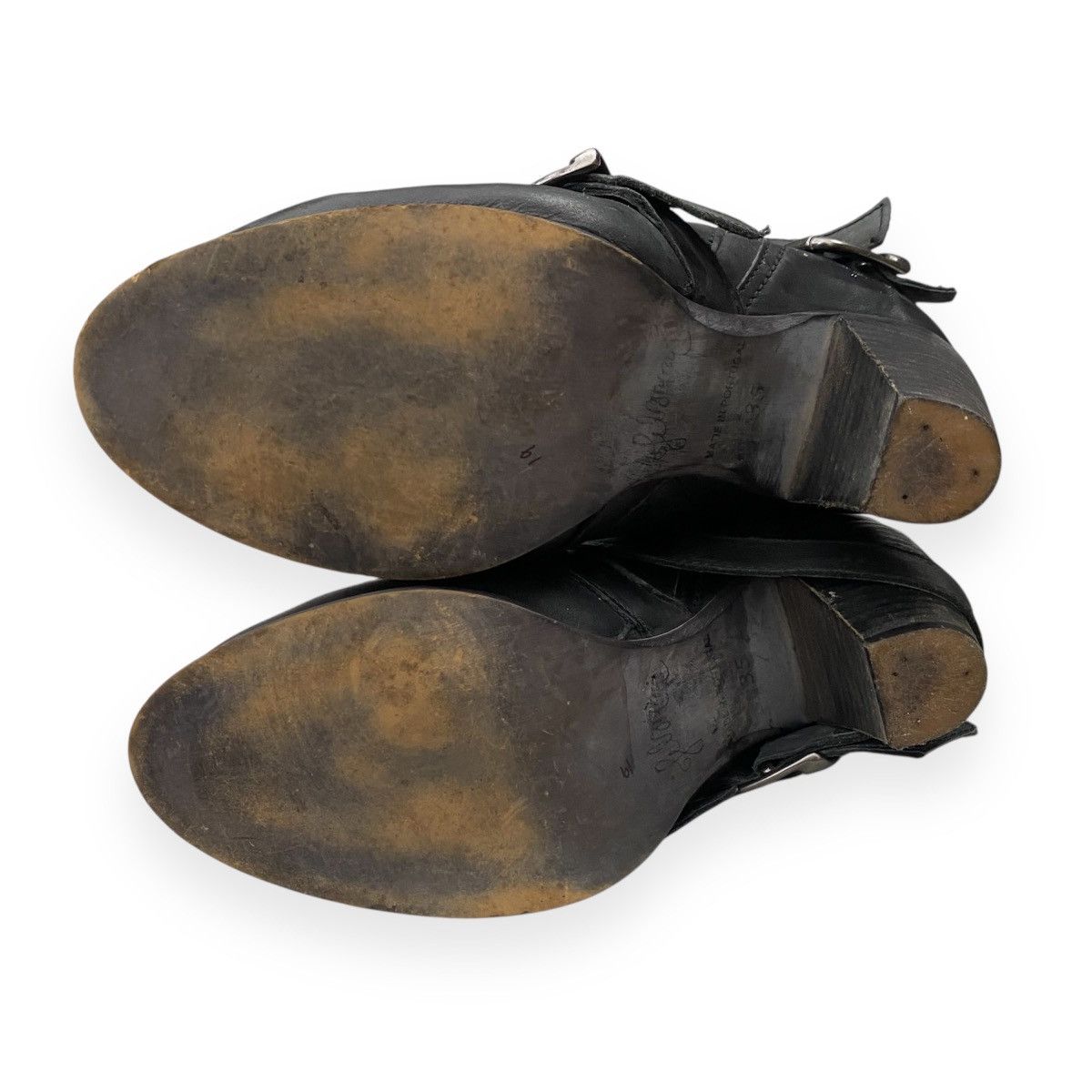 If Six Was Nine × Japanese Brand × Le Grande Bleu (L.G.B.) Vintage wrap bondage black boots Size US 5 / IT 35 - 5 Thumbnail