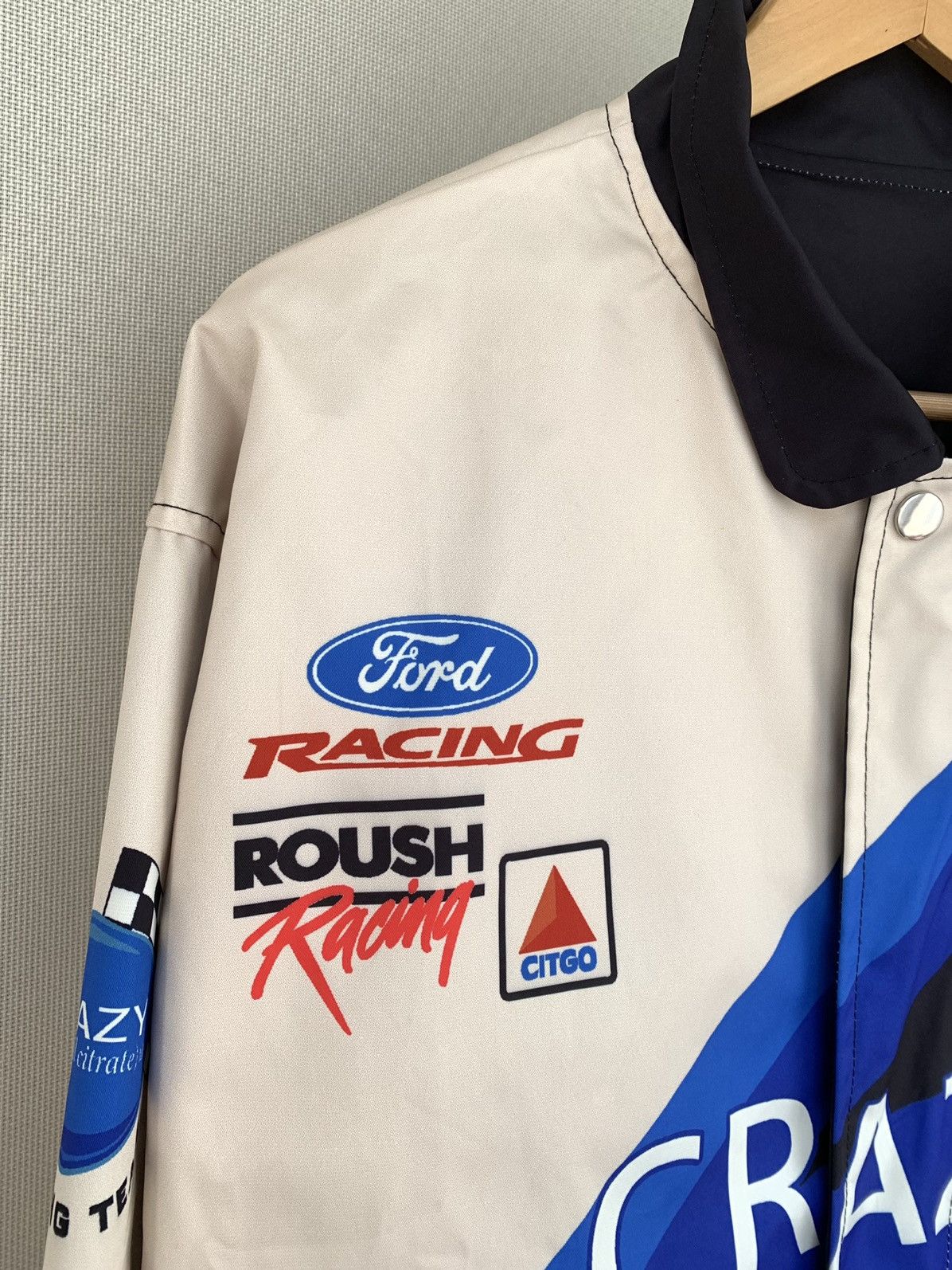 NASCAR Ford Racing Crazy NASCAR Vintage Jacket Size L Size US L / EU 52-54 / 3 - 3 Thumbnail