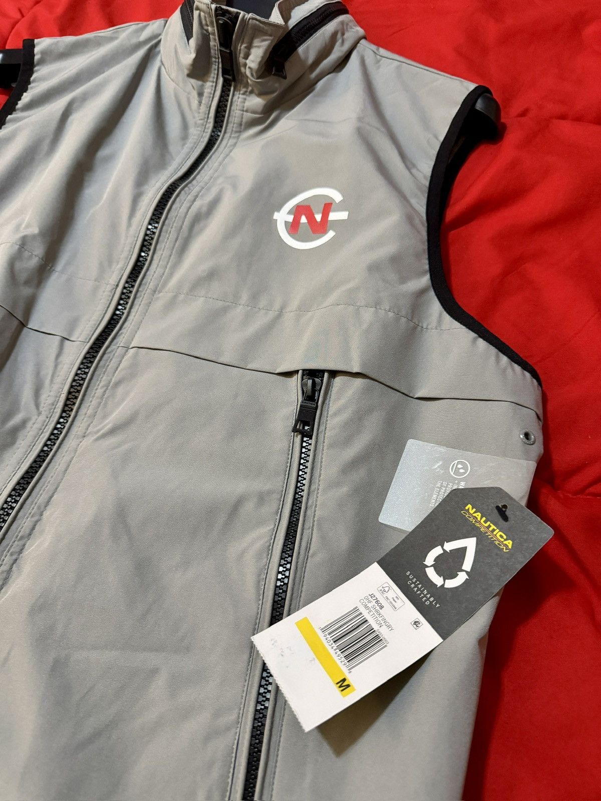 Nautica Nautica Competition Men's Light Gray Windbreaker Vest size M Size US M / EU 48-50 / 2 - 2 Thumbnail