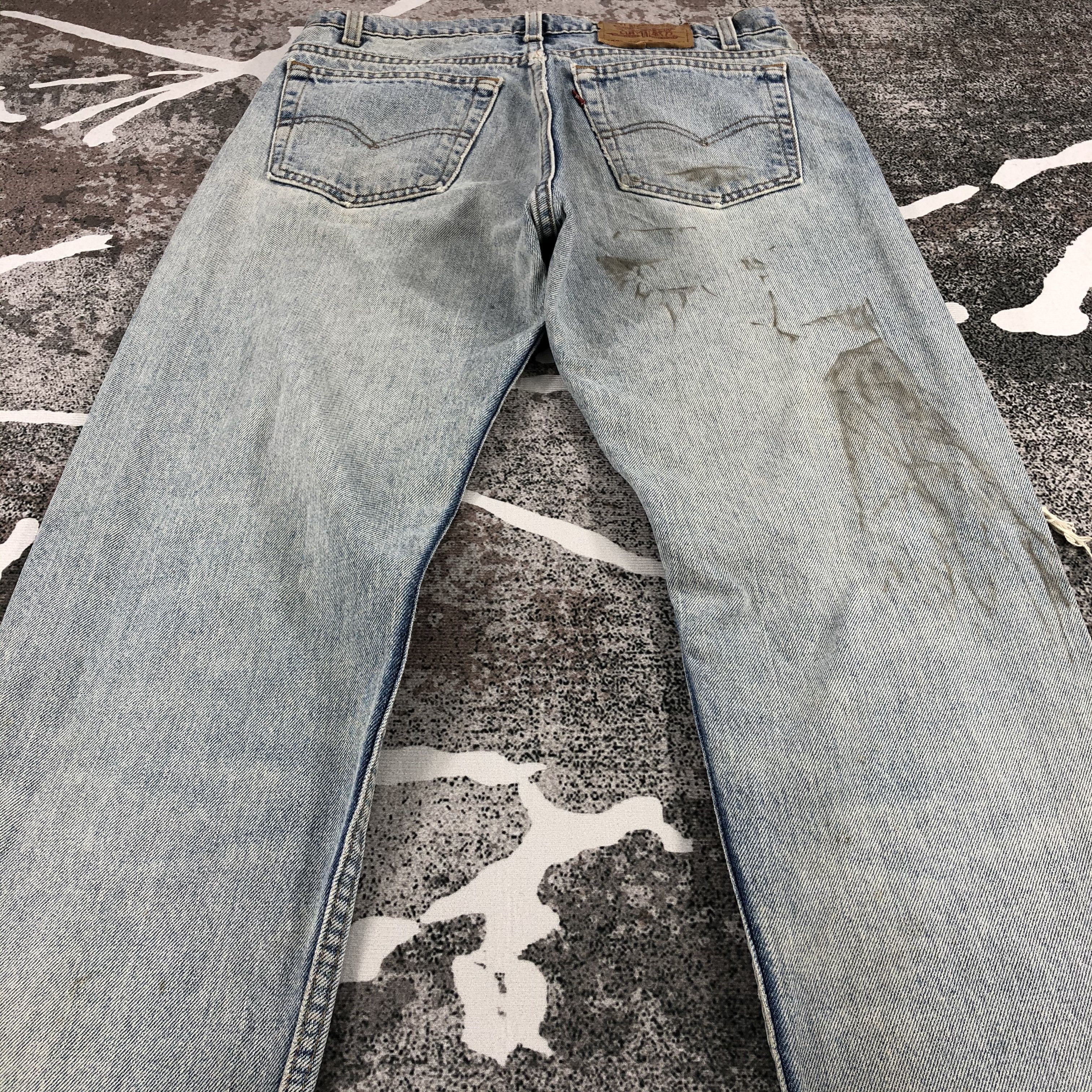 Levi's Vintage 90s Levis 505 Jeans Distress Denim KJ560 Size US 33 - 4 Thumbnail