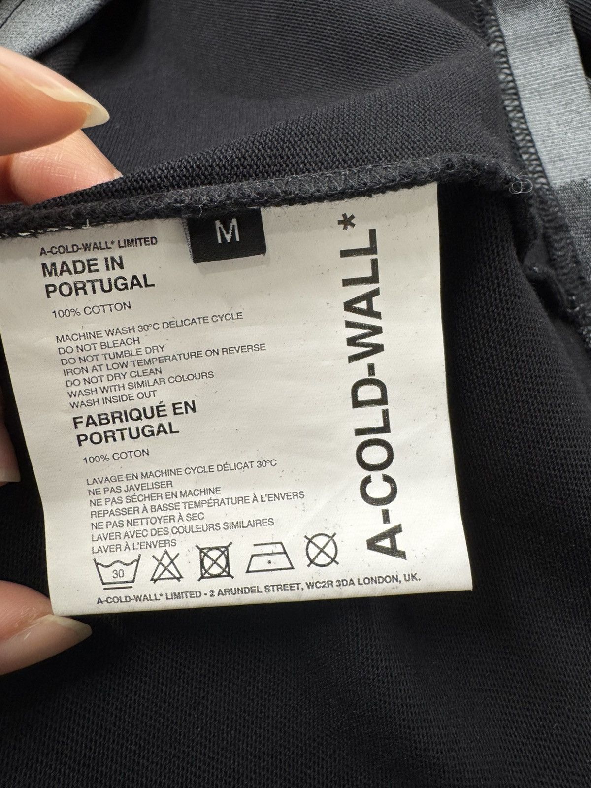 A-COLD-WALL* NWT Abstract Architectural Print Long Sleeve Tee - BLACK, M Size US M / EU 48-50 / 2 - 6 Thumbnail
