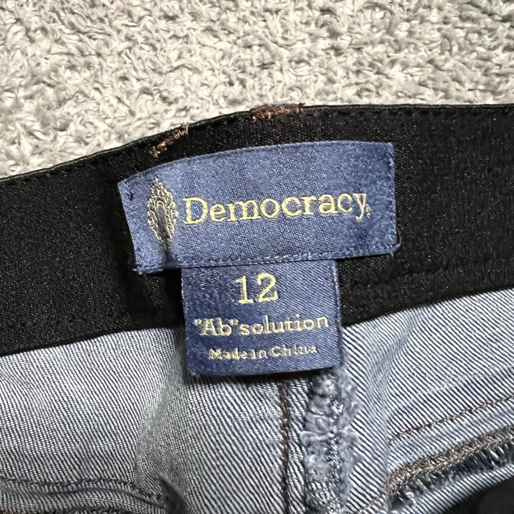 Vintage Democracy Jeans Womens 12 Ankle Denim Blue High Rise 33x27 Pants Regular Size 12 Womens Jeans Blue Denim Pants Ankle Stretch Women Size 34" / US 12 / IT 48 - 5 Thumbnail