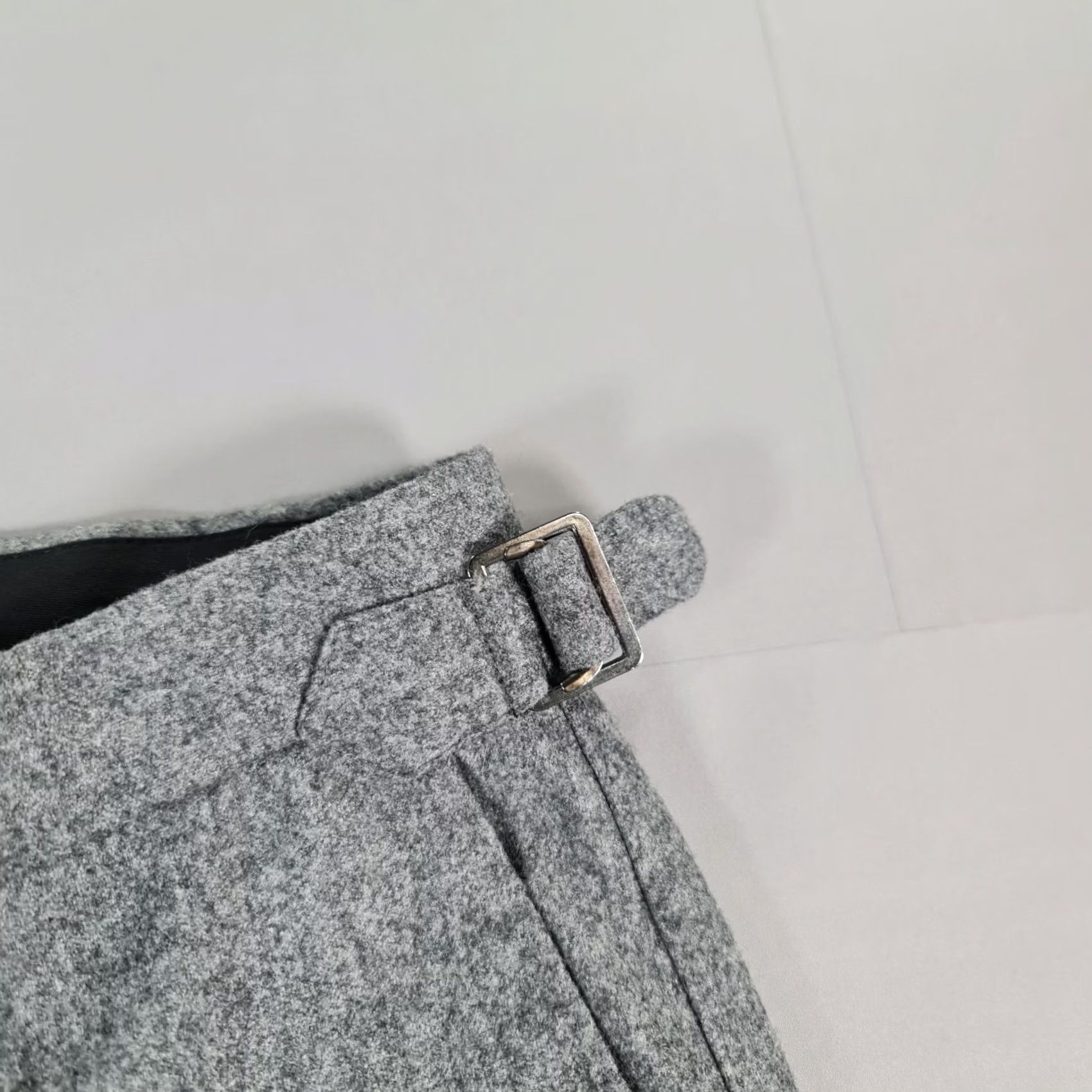 Thom Sweeney Thom Sweeney Trousers Grey Wool Flannel W30 L26 Dress Pants Mens Regular Slim/Tapered Pocket Size US 30 / EU 46 - 4 Thumbnail