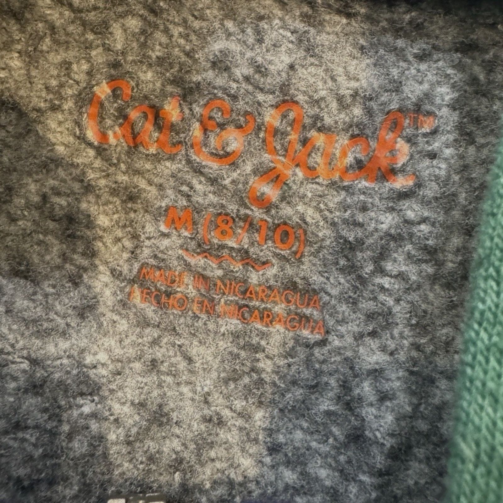 Other Cat & Jack Boys Hoodie Zip Up Sweatshirt Green/Gray M (8/10) Size US M / EU 48-50 / 2 - 8 Thumbnail