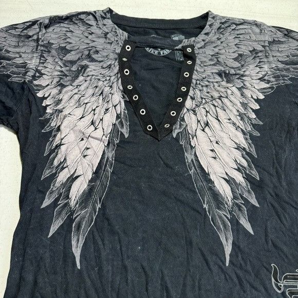 Affliction Women's Affliction Age Of Winter BLACK LAVA WASH T-Shirt M Size M / US 6-8 / IT 42-44 - 4 Thumbnail