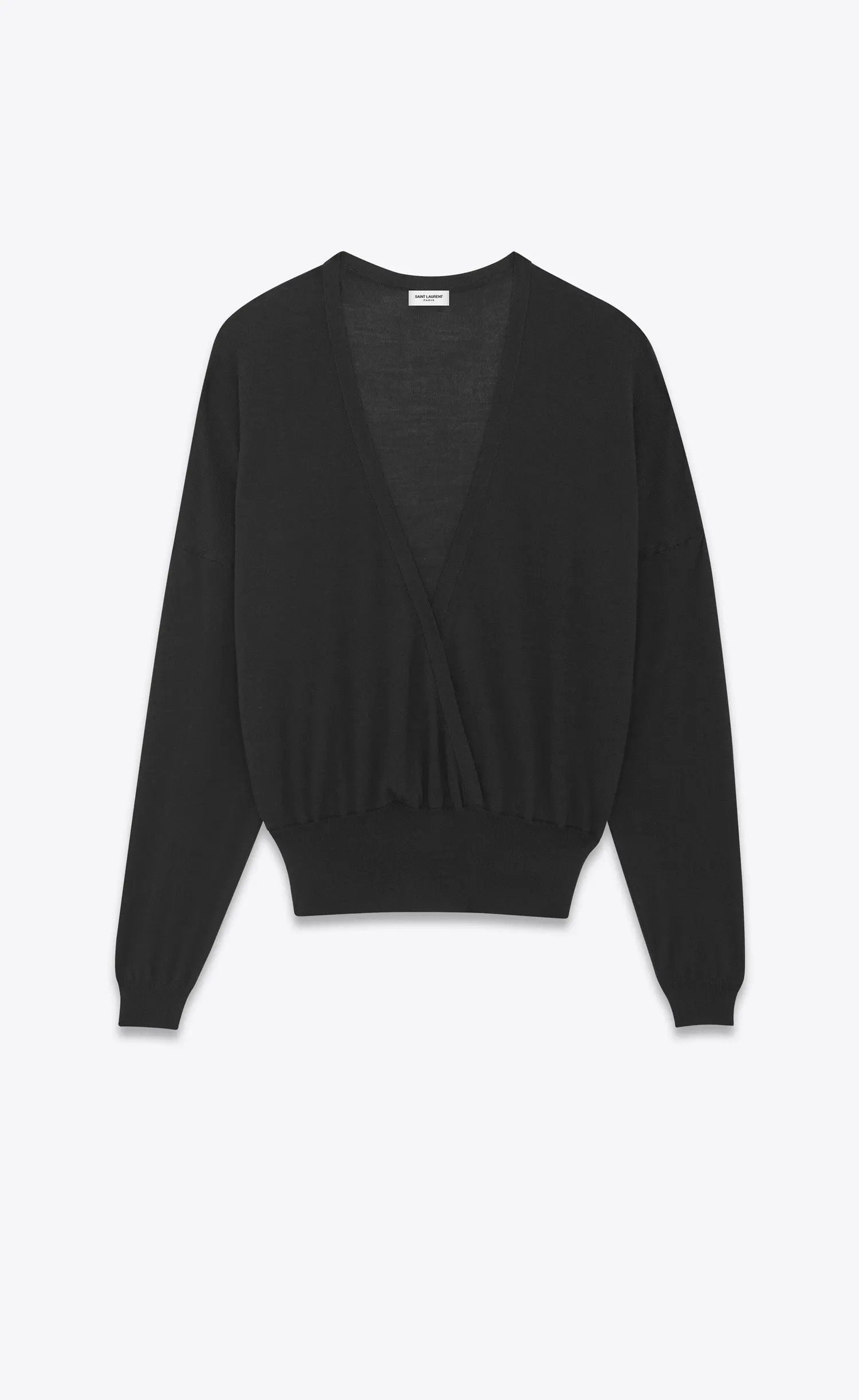 Saint Laurent Paris SS23 Saint Laurent v-neck Cashmere, Wool and Silk Sweater Size US L / EU 52-54 / 3 - 1 Thumbnail