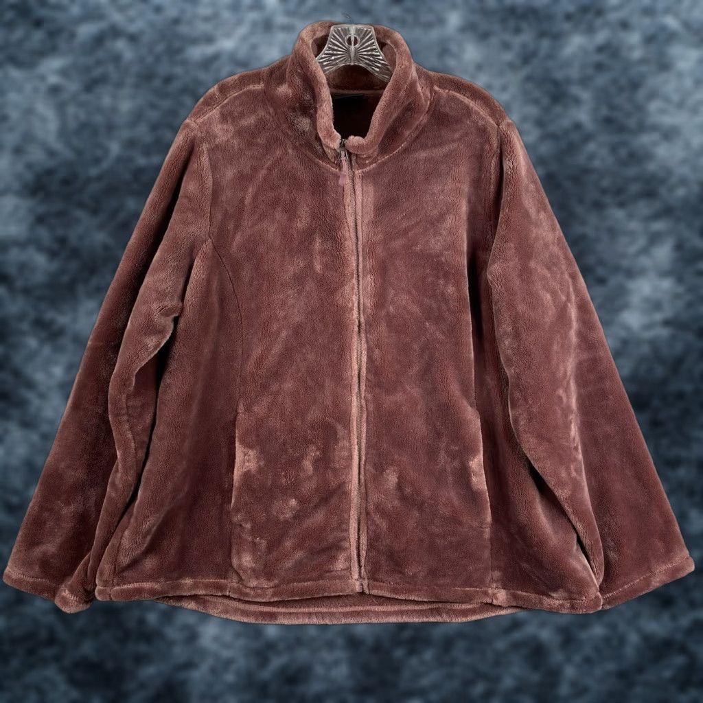 Vintage VINTAGE 32 Degrees Womens Jacket 2X Plush Fleece Full Zip Dusty Plum Purple 32 Degrees Size XXL / US 16-18 / IT 52-54 - 1 Thumbnail
