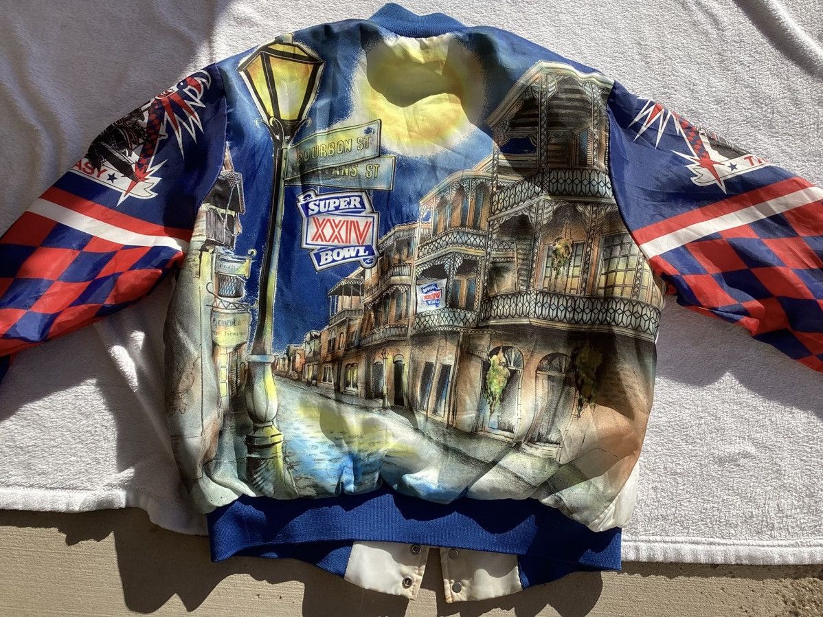 Chalk Line Vtg 1990 Super Bowl Louisiana city AOP chalk line jacket Size US XL / EU 56 / 4 - 4 Thumbnail