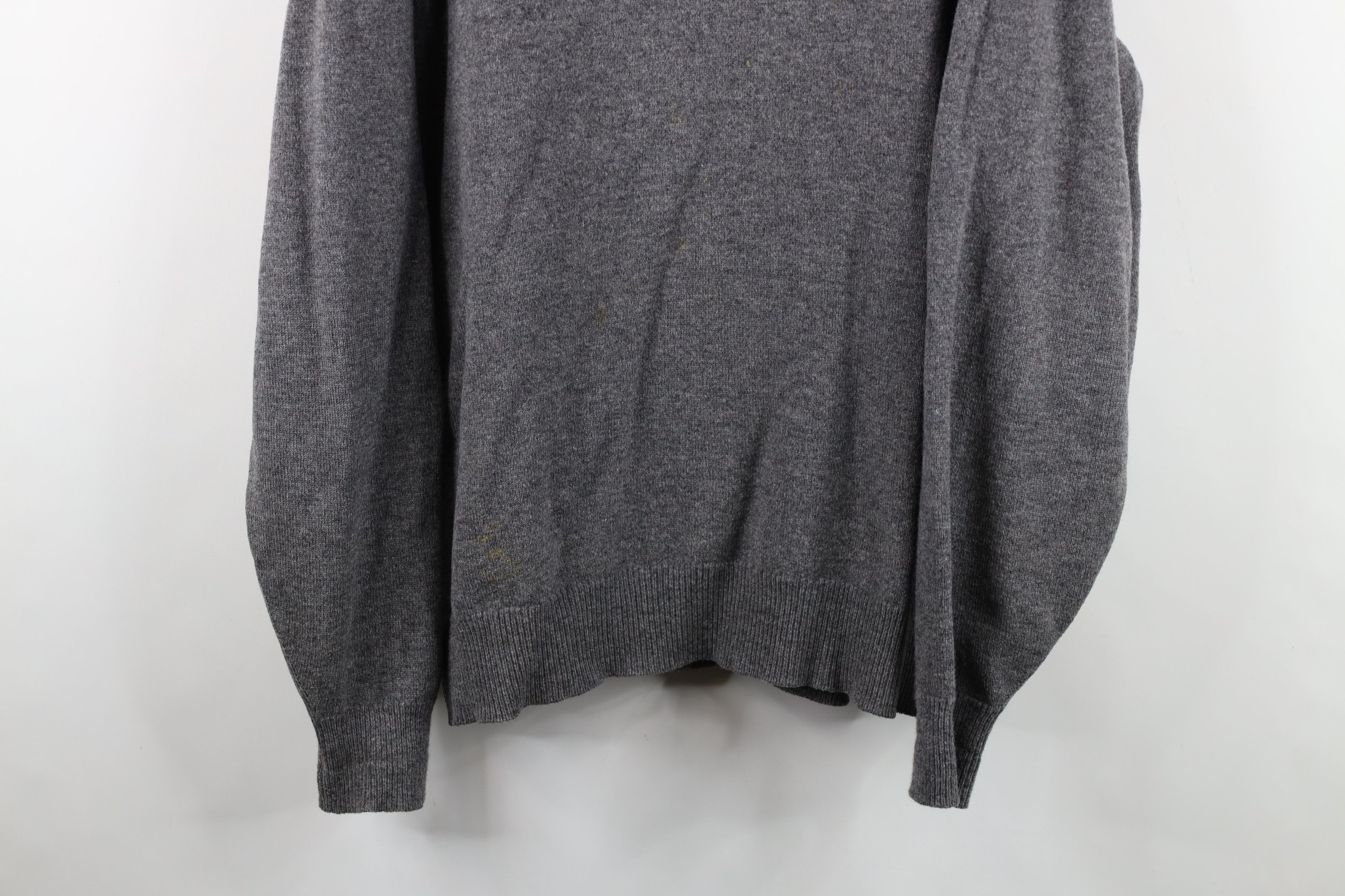 Vintage Vintage 70s William Lockie Scotland Knit V-Neck Sweater Gray Size US XXL / EU 58 / 5 - 3 Thumbnail