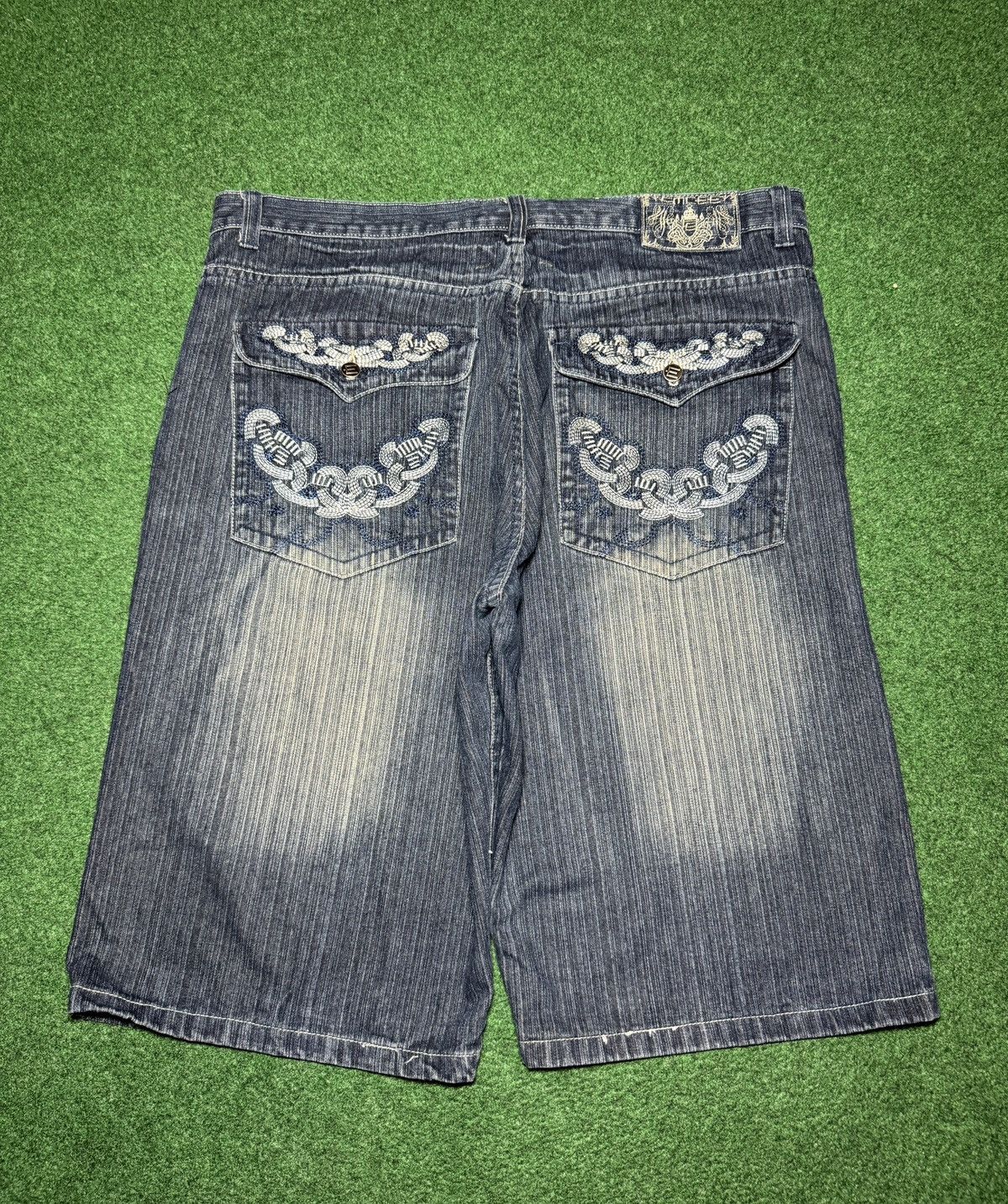 Southpole Vintage Y2K Emcee Baggy Hip Hop Jorts 42 18” Denim Shorts Size US 42 / EU 58 - 1 Thumbnail