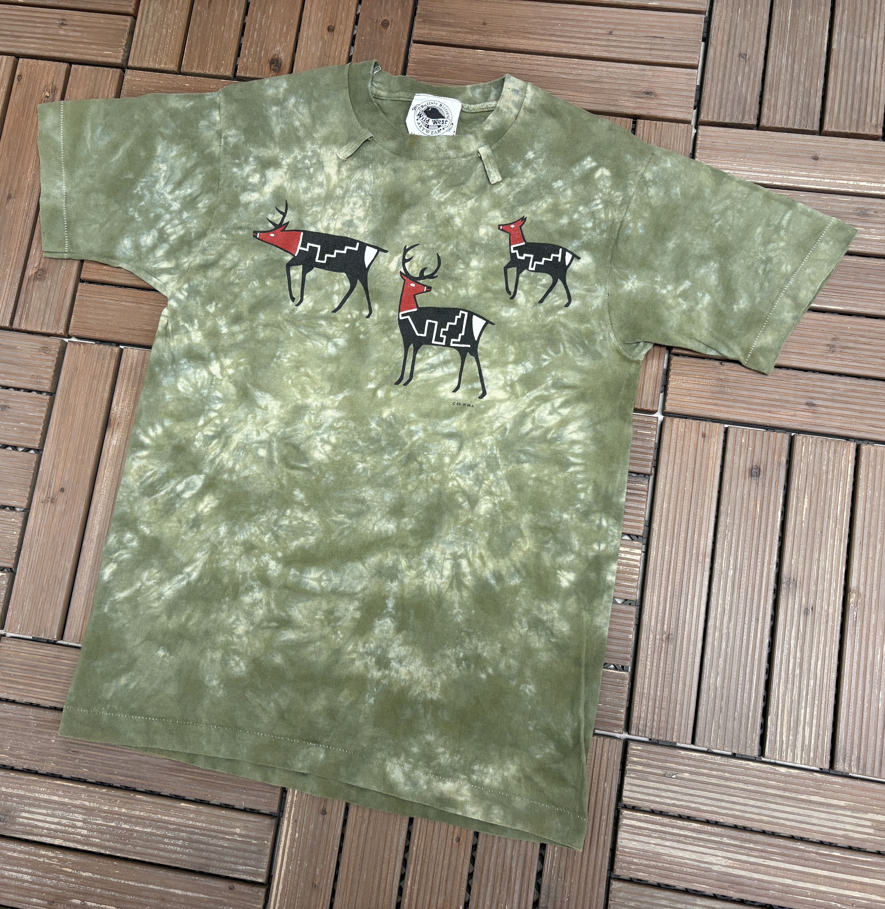 Vintage Buffalo Billie's Wild West Artwear Vintage Green Tee Size US M / EU 48-50 / 2 - 3 Thumbnail
